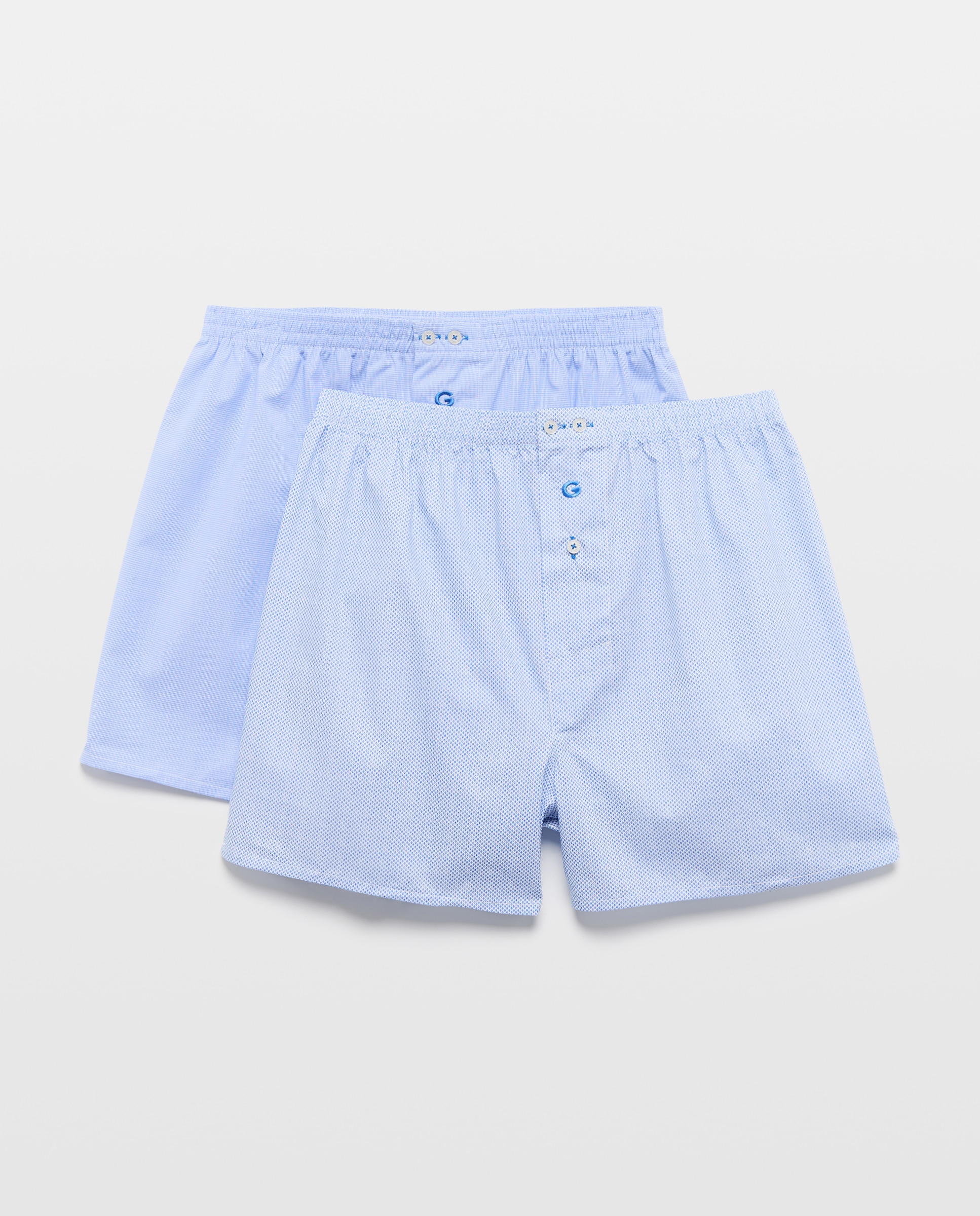 Pack de 2 Boxers de Tecido Azul-1