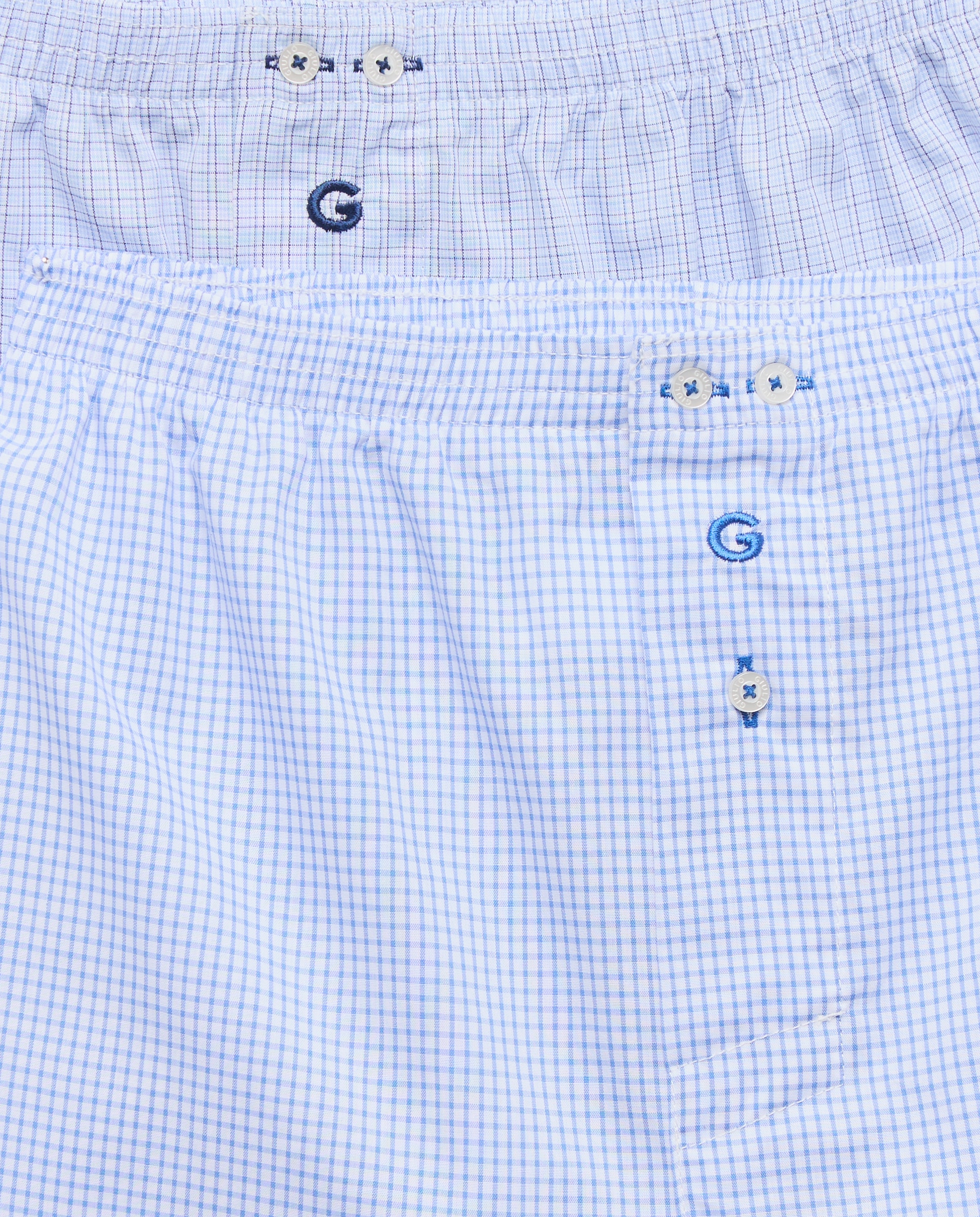 Pack de 2 bóxer de tela de hombre - Giulio - Azul Azul-3