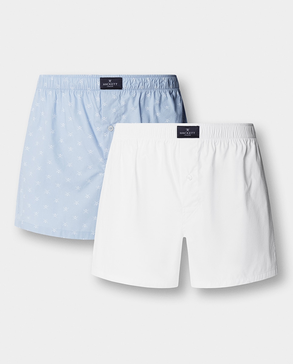 Pack de Dois Boxers de Tecido Azul-2