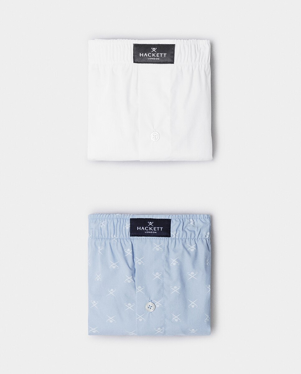 Pack de Dois Boxers de Tecido Azul-4