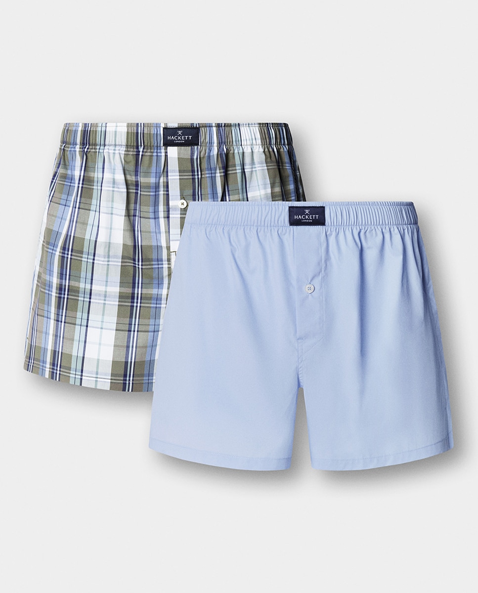 Pack de Dois Boxers de Tecido Verde-1