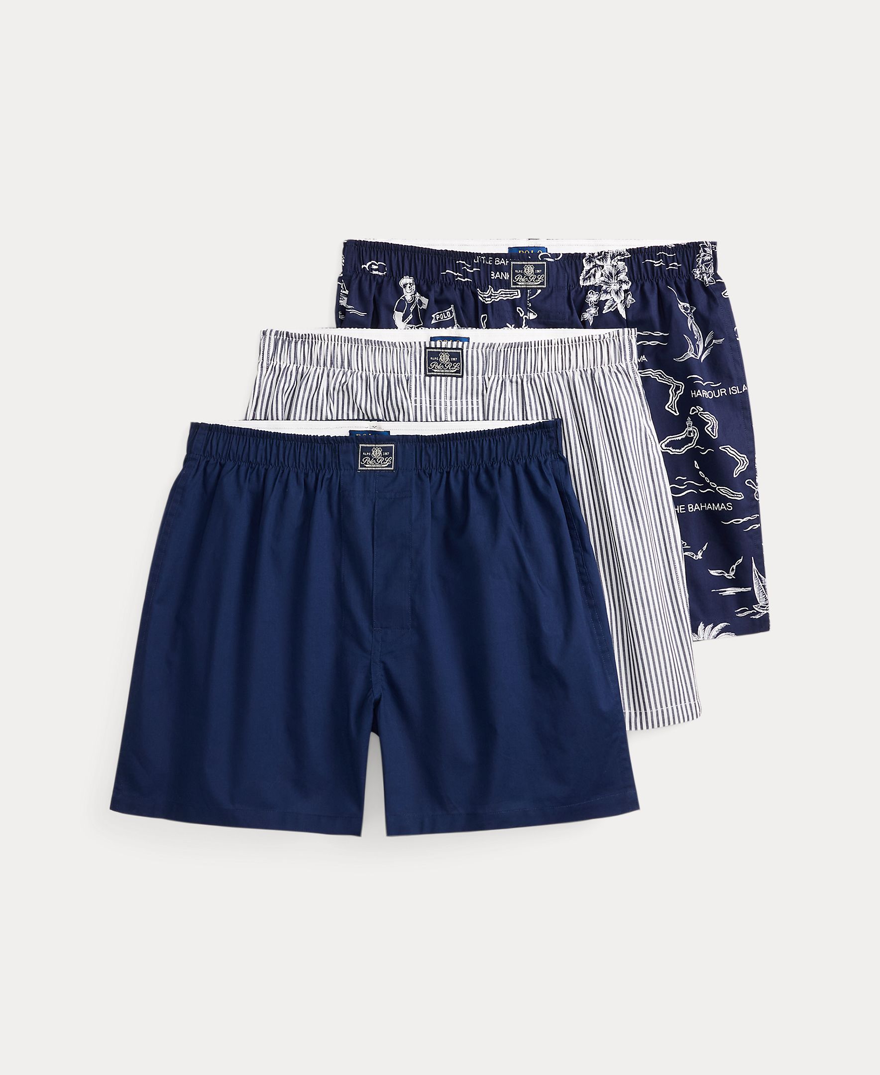 Imagem 0 de Pack de Três Boxers de Algodão - Várias Cores
