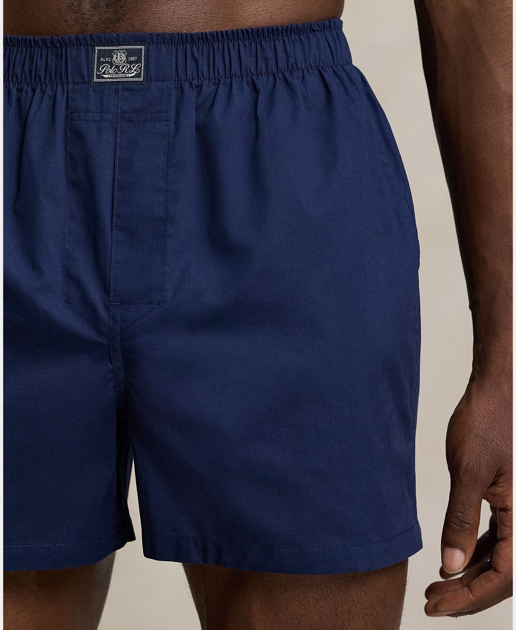 Pack de Três Boxers de Algodão - Várias Cores Azul-4