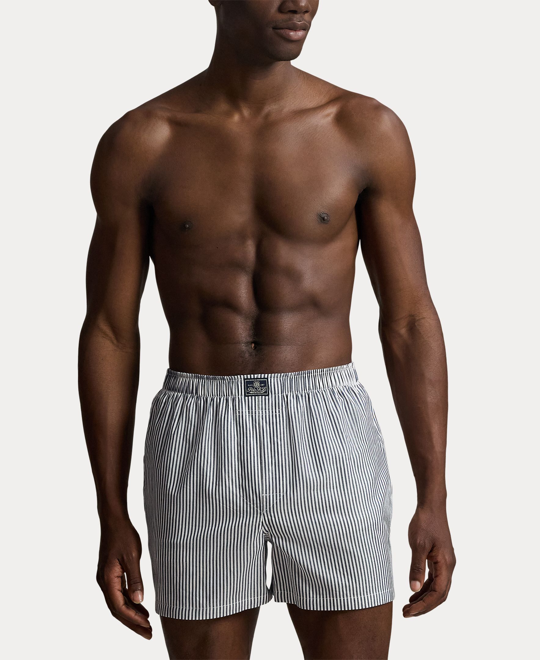 Pack de Três Boxers de Algodão - Várias Cores Azul-5