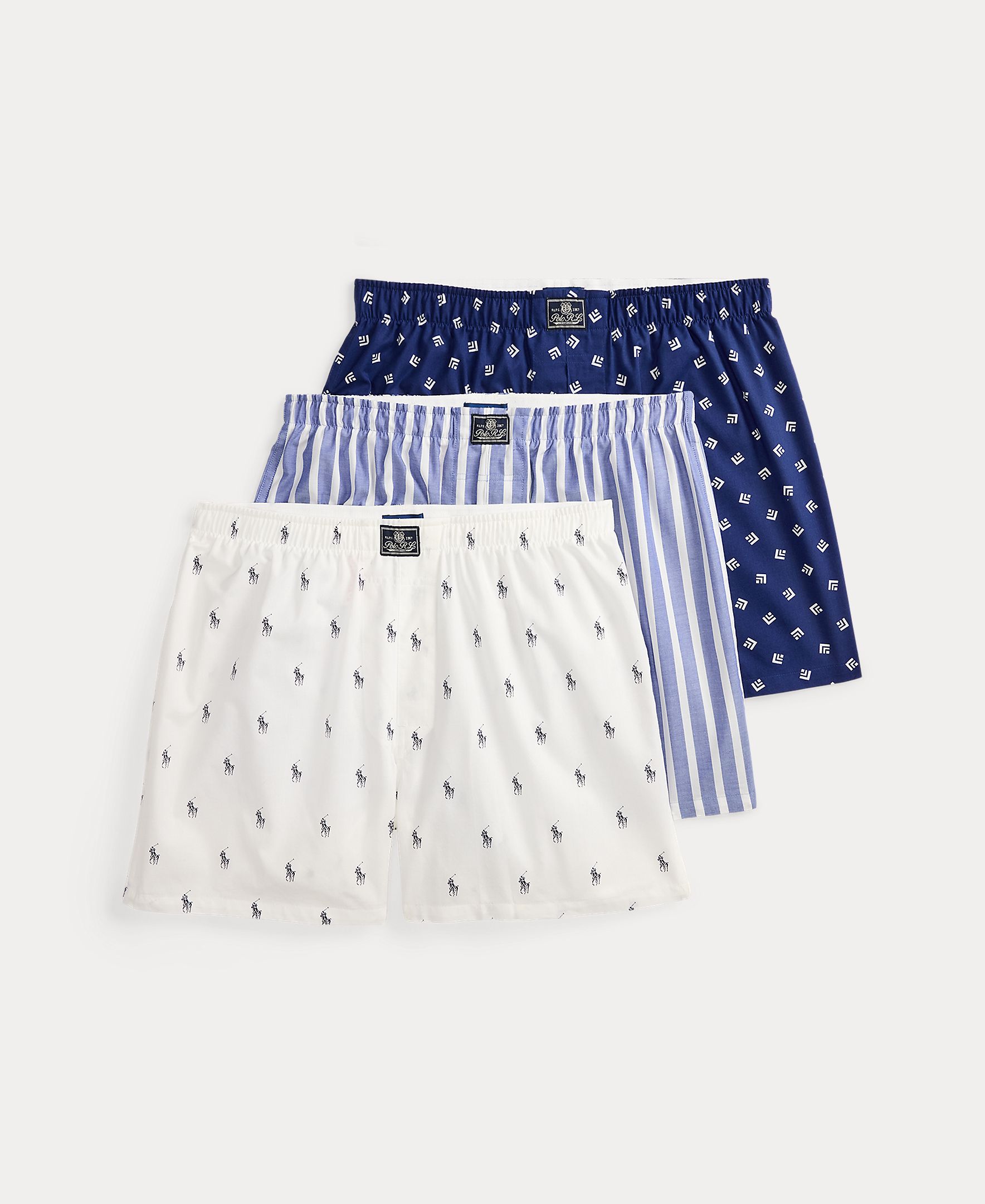 Imagem 0 de Pack de Três Boxers de Algodão - Várias Cores