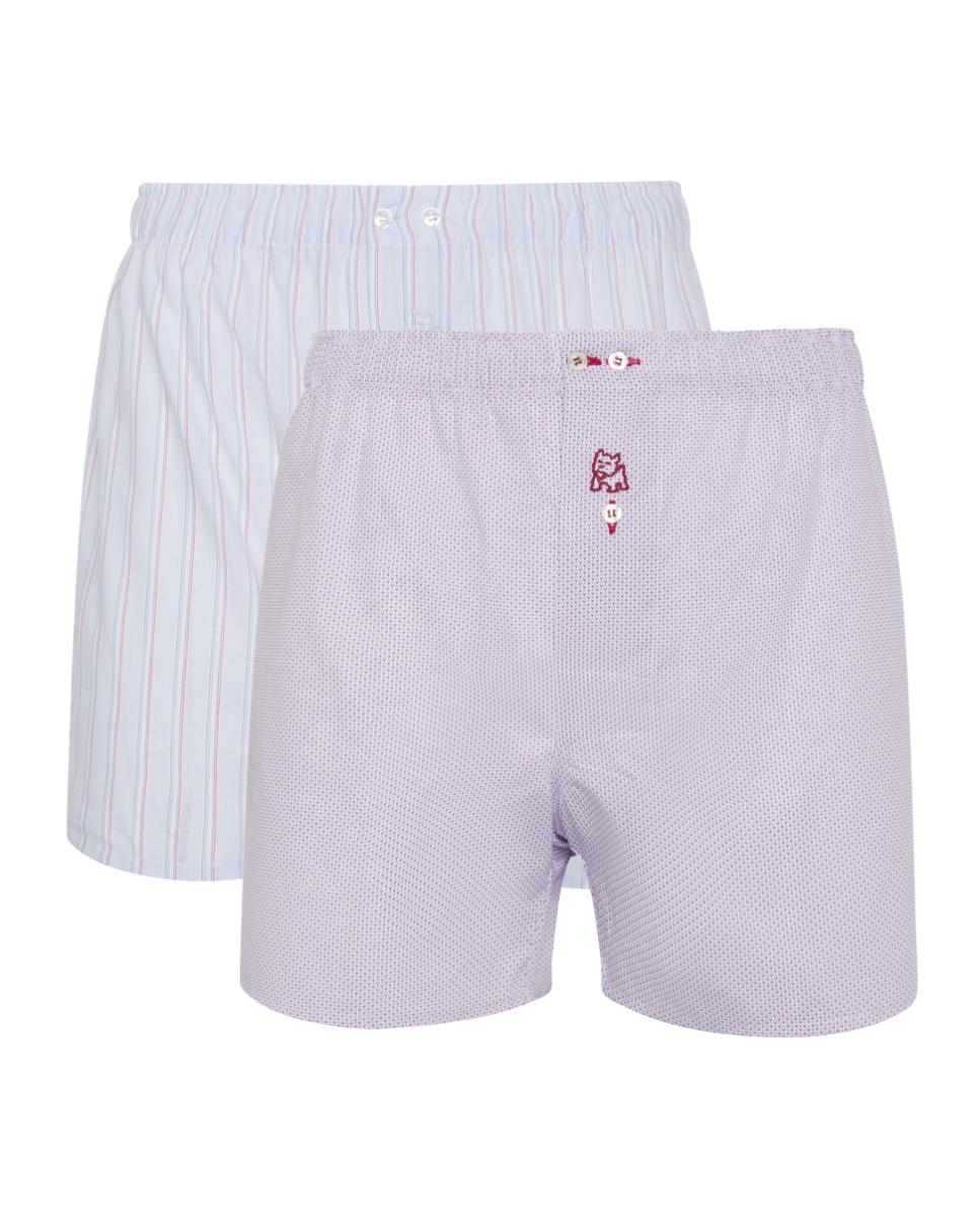 Pack de 2 Boxers de Tecido Azul-2