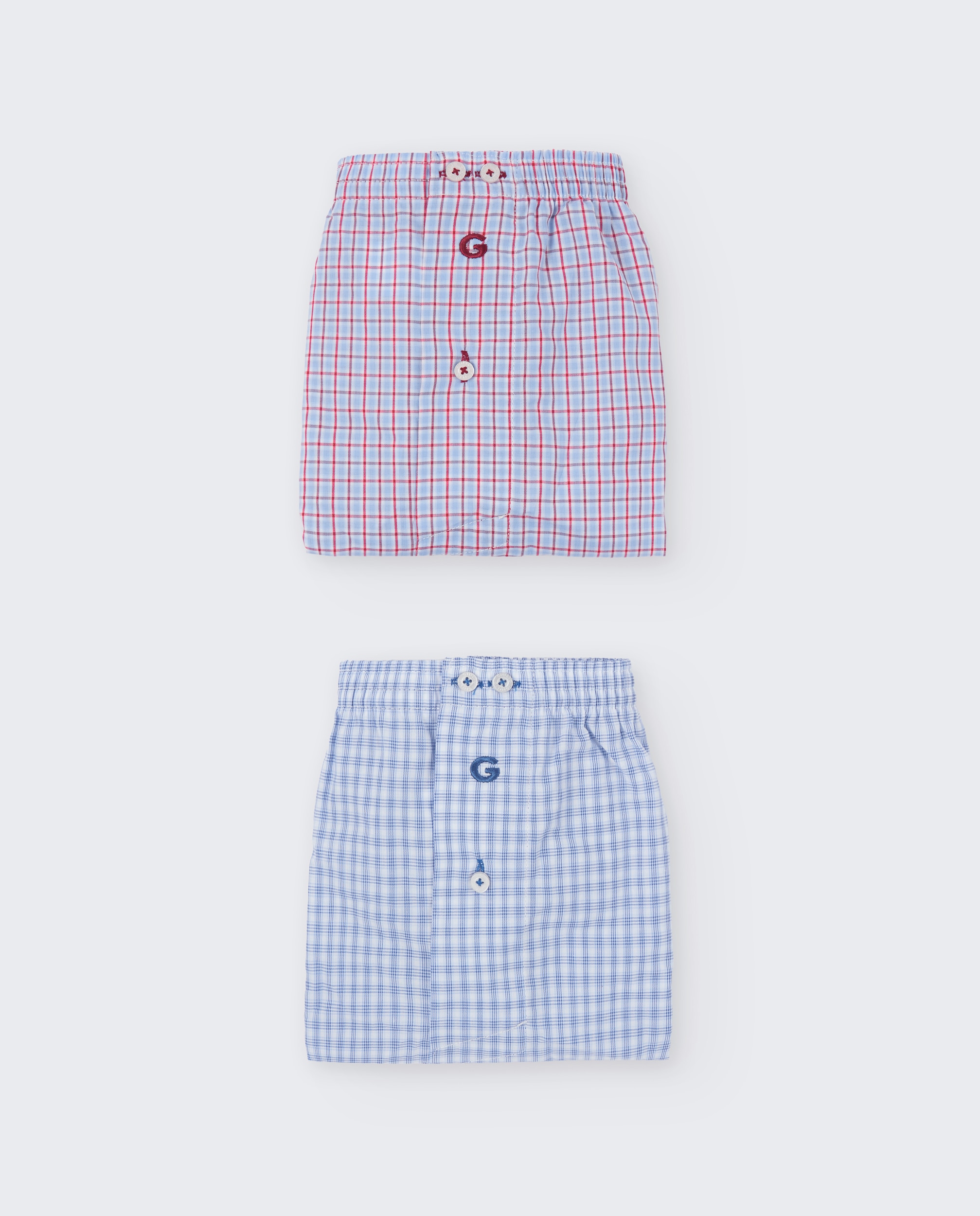 Imagen 0 de Pack 2 boxer tela Azul