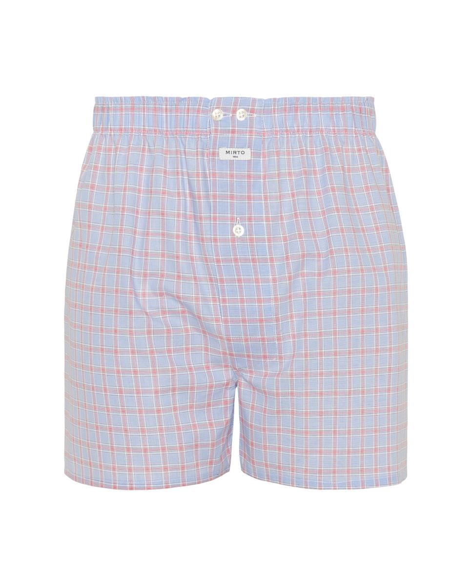 Pack de 2 Boxers em Tecido 100% Algodão Azul-2