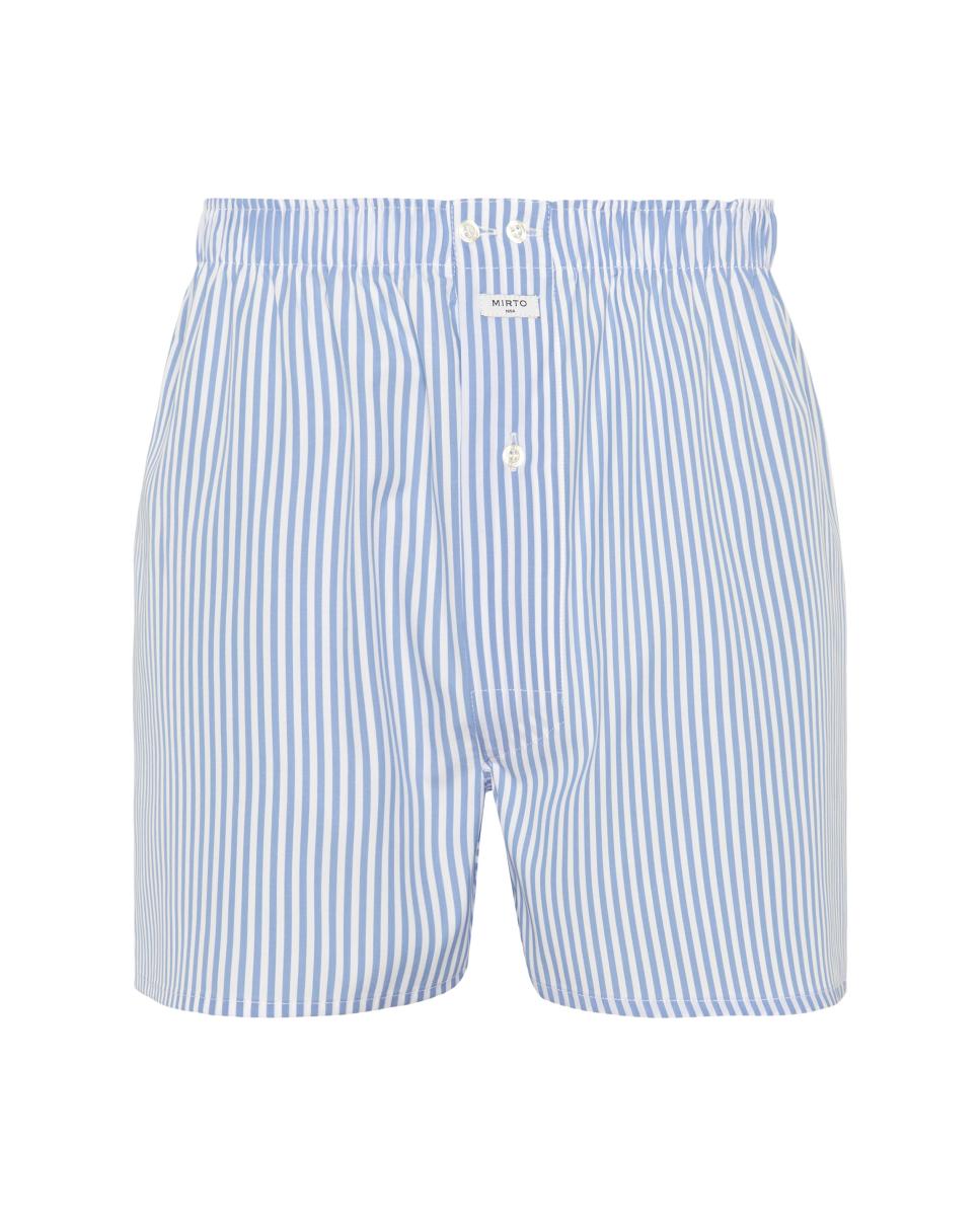 Pack 2 bóxer de hombre de tela en 100% algodón - Mirto - Azul claro Azul claro-2