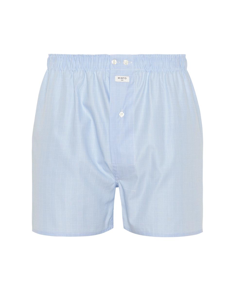 Pack 2 bóxer de hombre de tela en 100% algodón - Mirto - Azul claro Azul claro-3