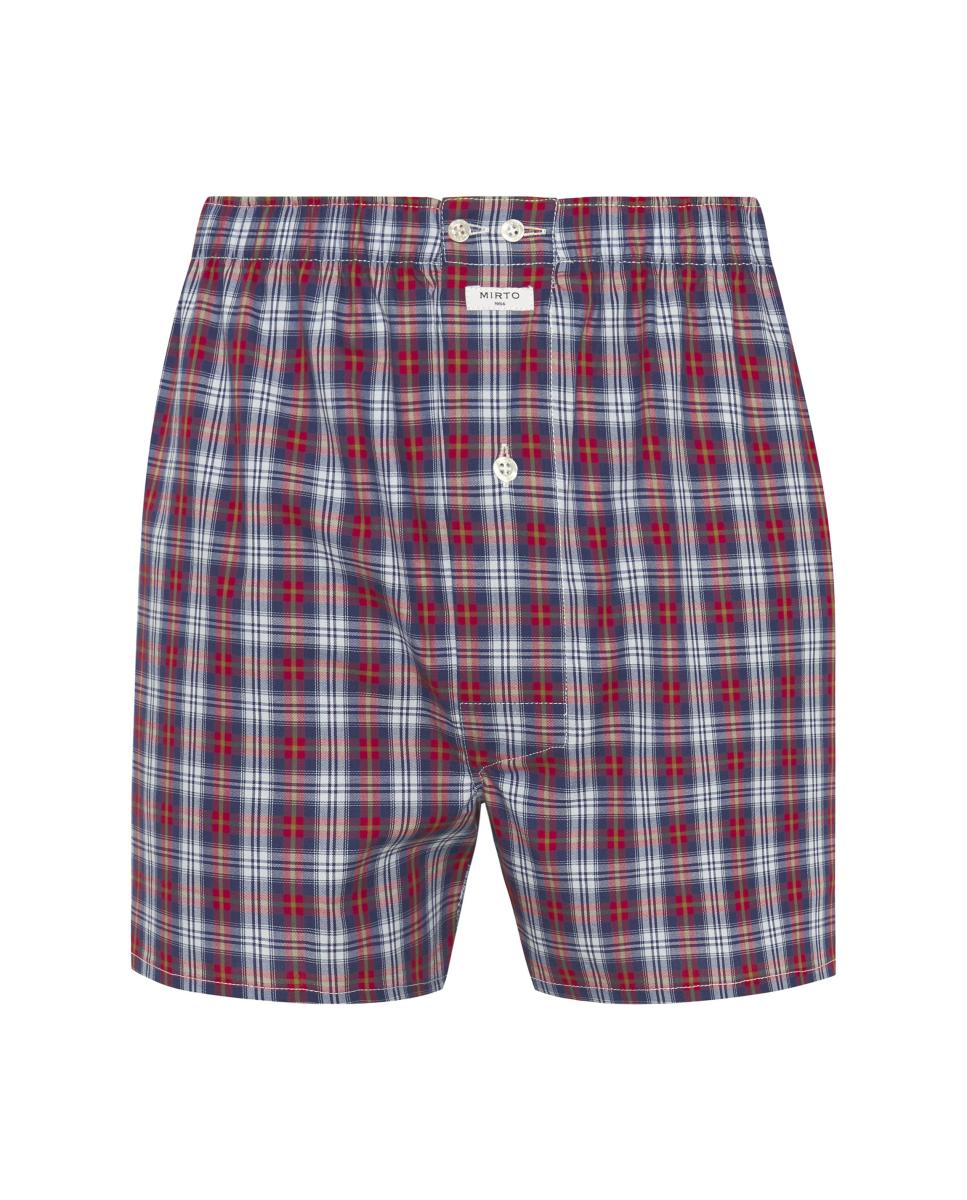 Pack 2 bóxer de hombre de tela en 100% algodón - Mirto - Azul Azul-3