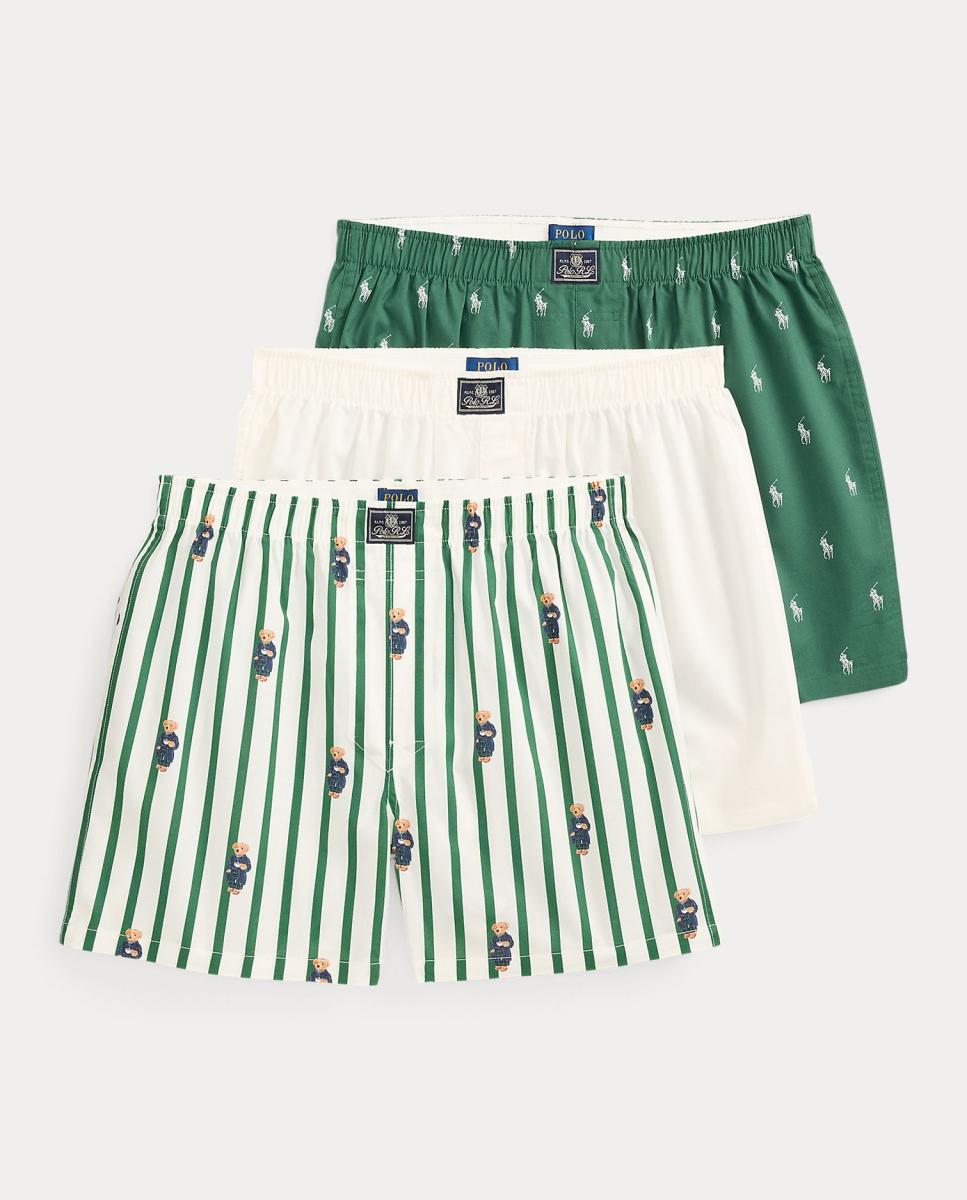 Imagem 0 de Pack de Três Boxers de algodão com Polo Bear