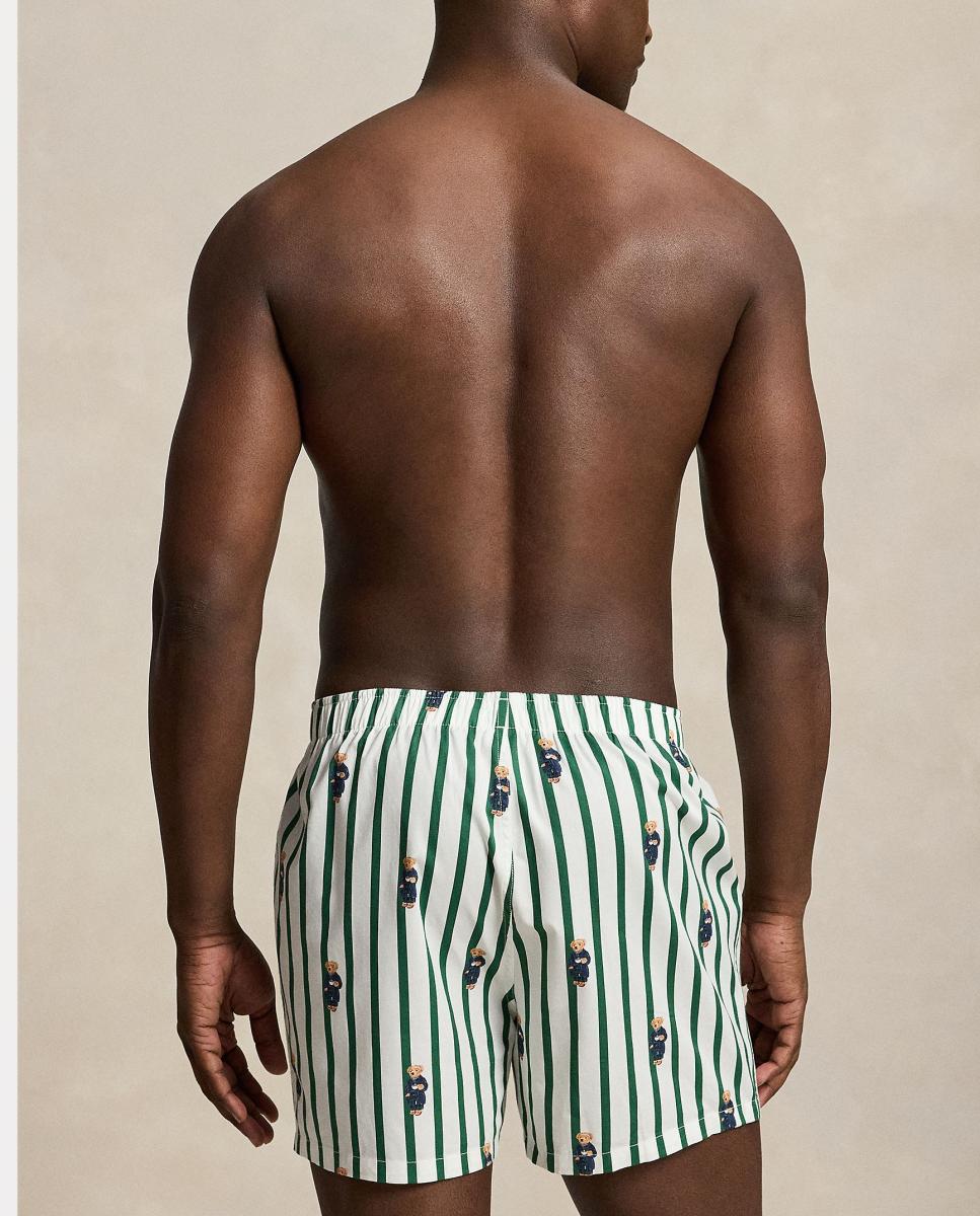 Pack de Três Boxers de algodão com Polo Bear Verde-claro-3