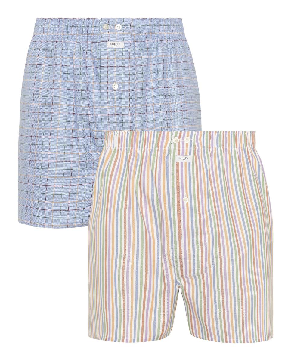 Pack dos boxer de hombre de tela - Mirto - Naranja Naranja-1