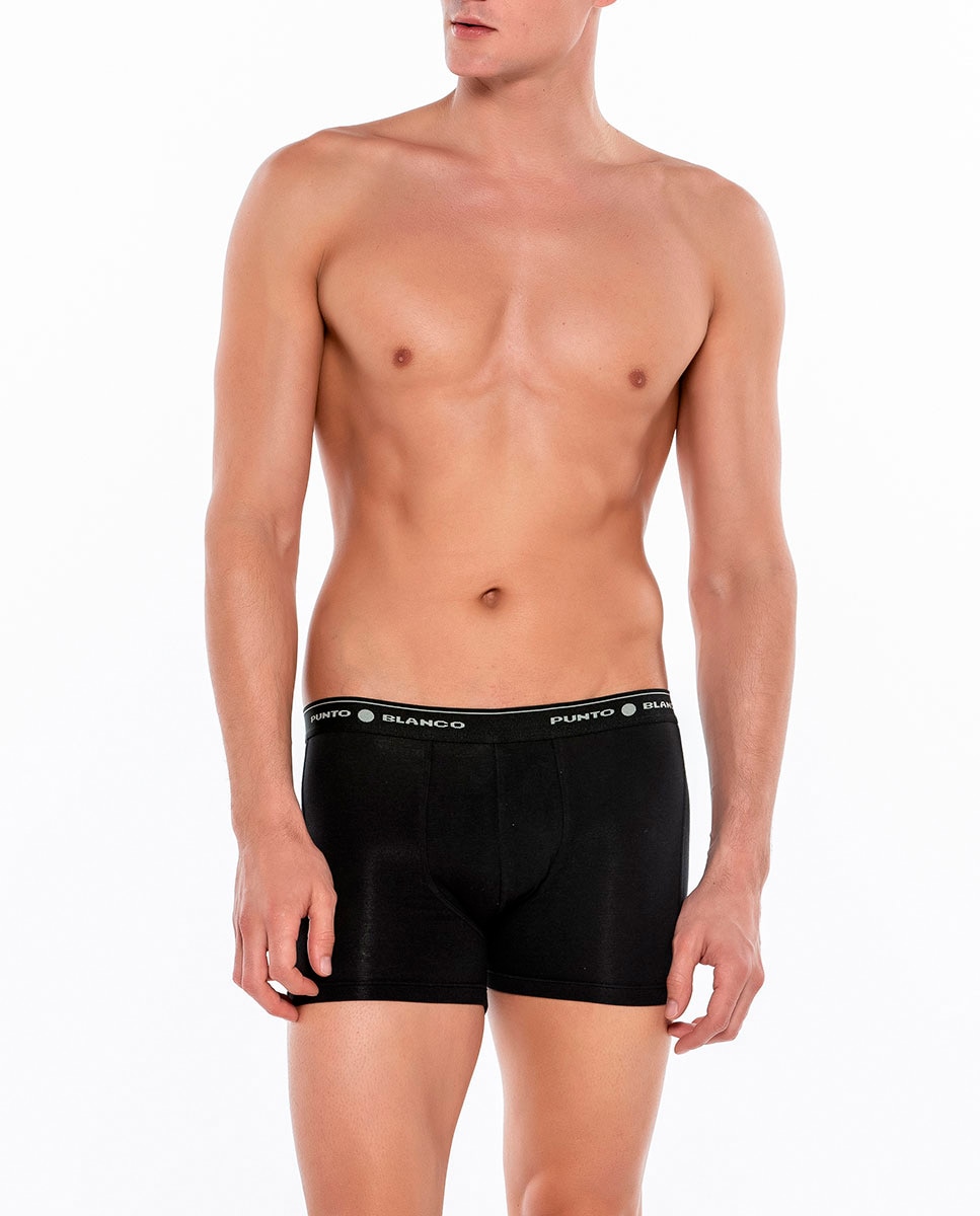 Imagem 0 de Roupa Interior Pack de 3 Boxers de Algodão Penteado: 93% e Elastano: 7%. Costuras Interiores Planas