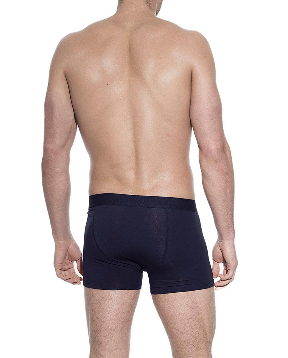Imagen 2 de Pack de tres boxers de punto de hombre Bread & Boxers negros - Azul marino Azul marino