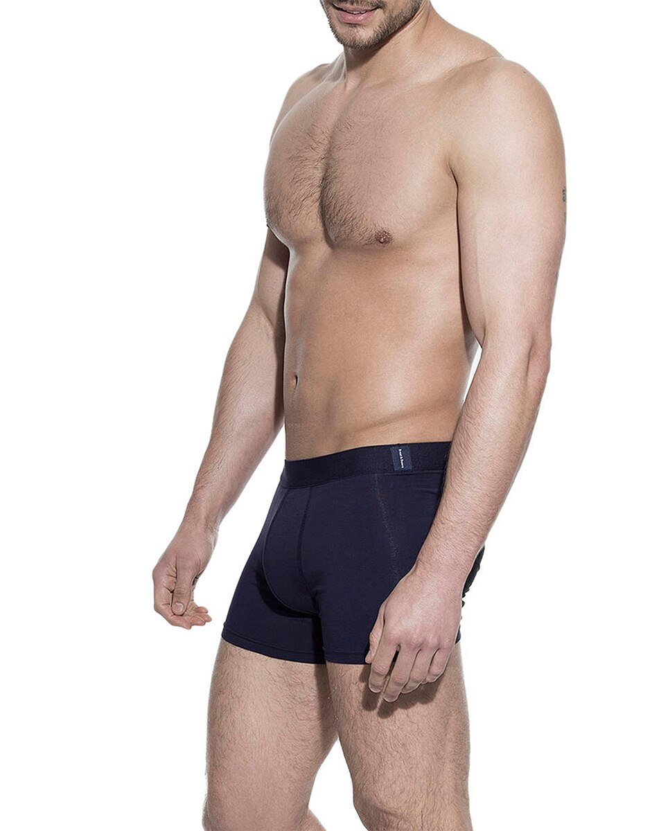 Imagen 3 de Pack de tres boxers de punto de hombre Bread & Boxers negros - Azul marino Azul marino