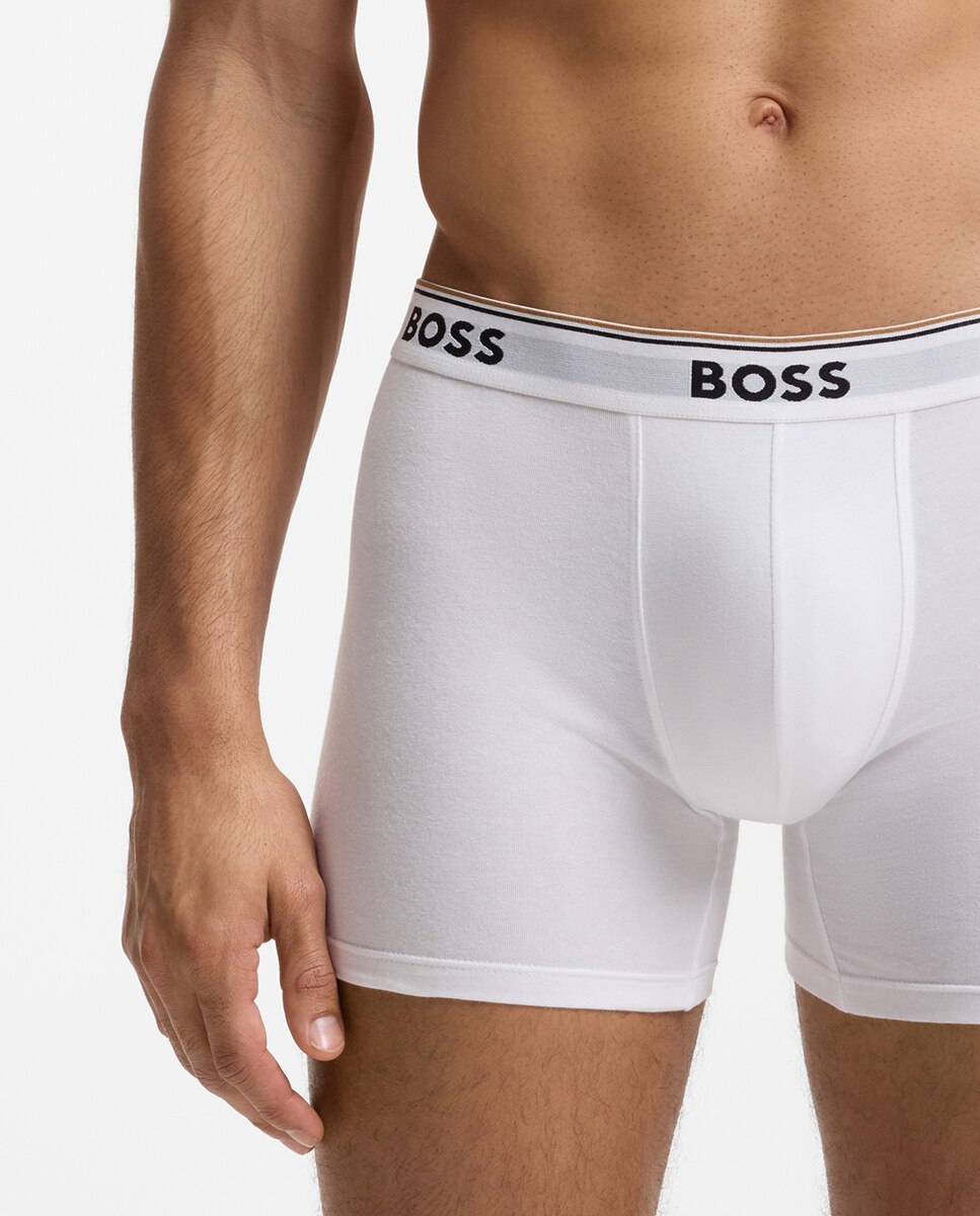 Pack de dos boxers de punto de hombre - Boss - Blanco Blanco-1