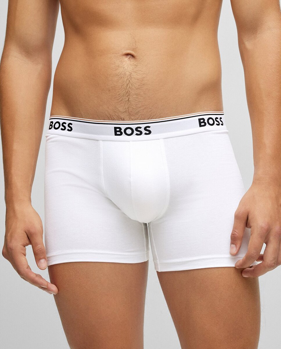 Pack de dos boxers de punto de hombre - Boss - Blanco Blanco-3