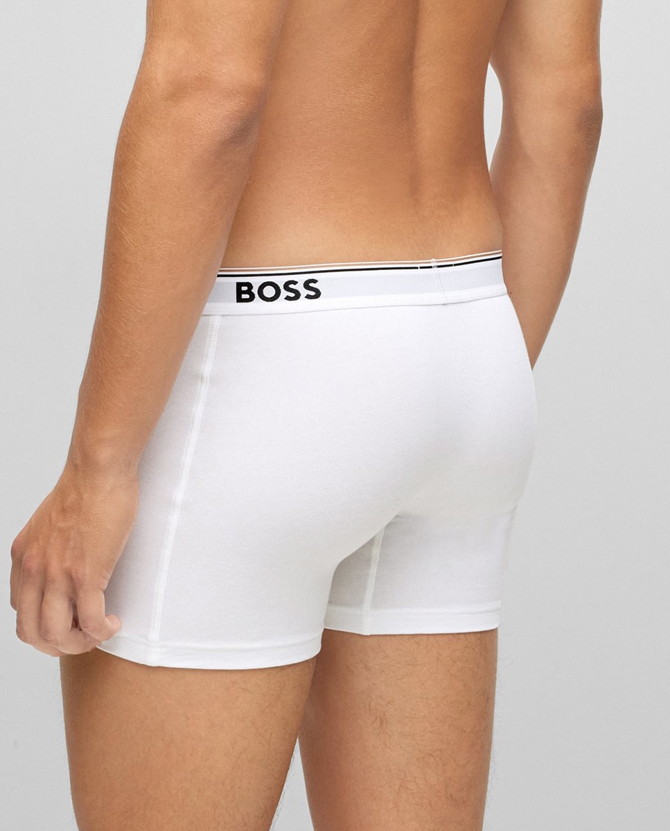 Pack de dos boxers de punto de hombre - Boss - Blanco Blanco-4