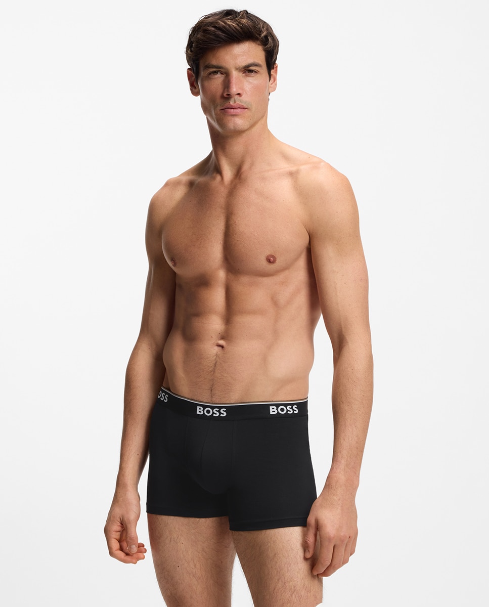 Pack de dos boxers de punto de hombre - Boss - Negro Negro-1