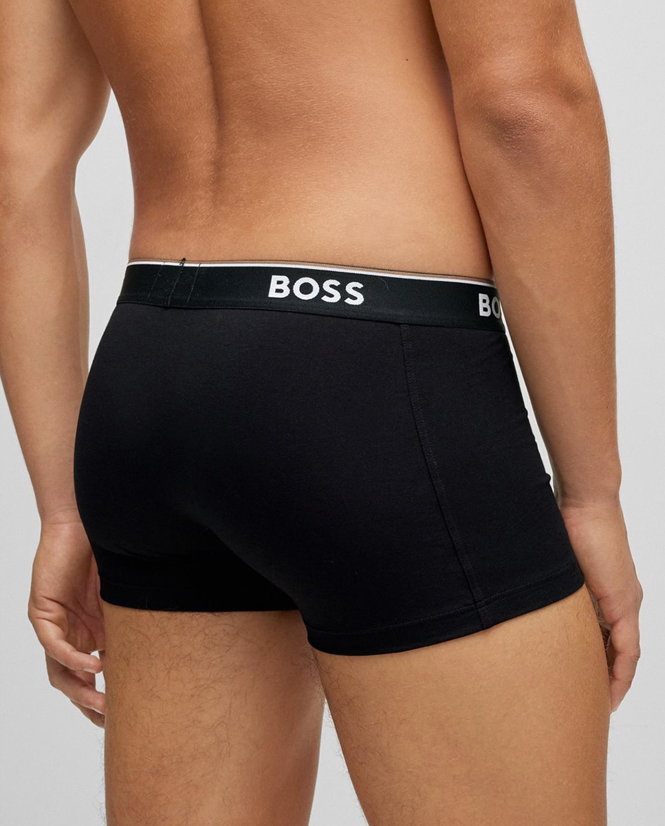 Imagen 4 de Pack de tres Boxer de hombre en algodón elastán - Boss - Negro Negro