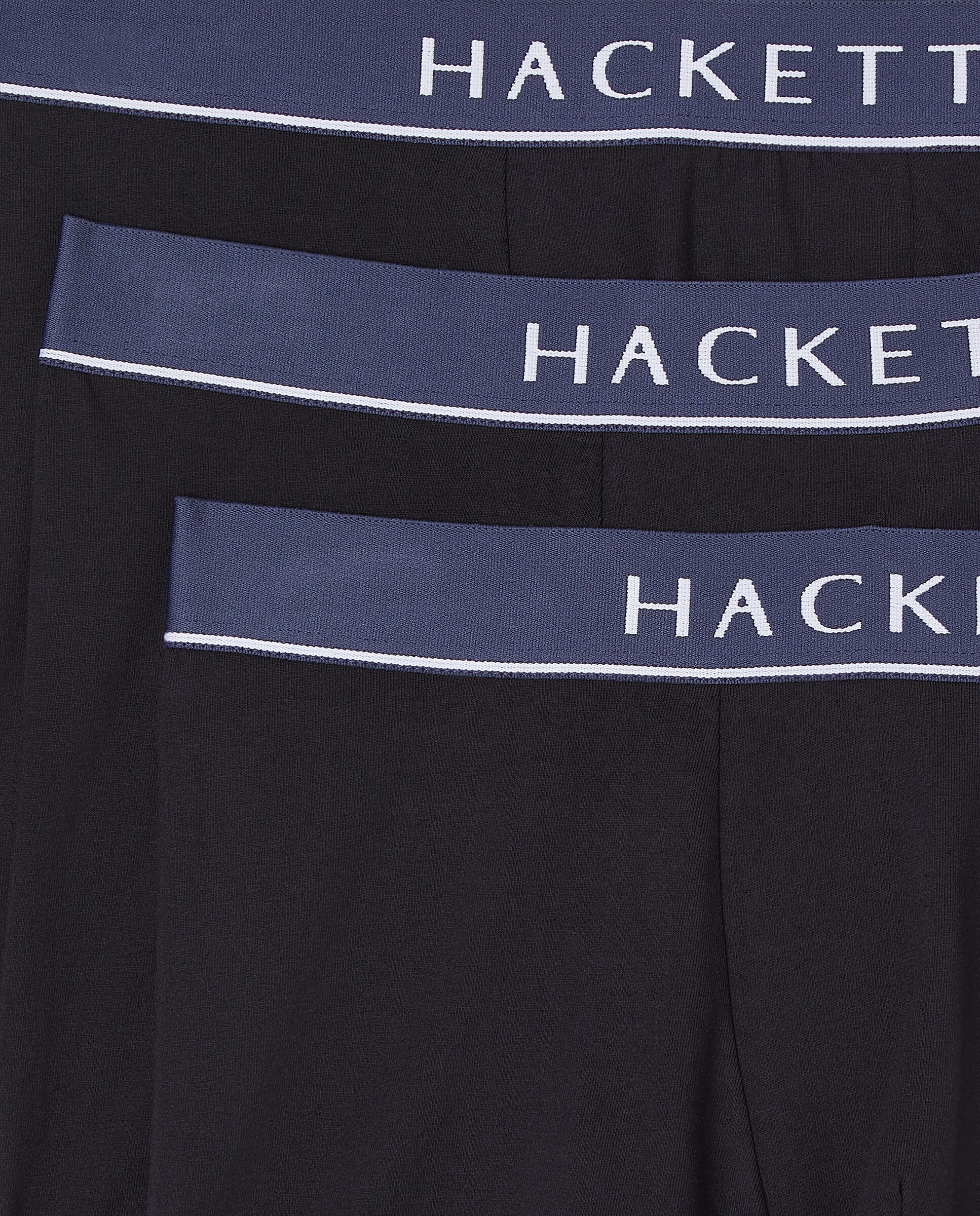 Pack de tres bóxers de punto de hombre - Hackett - Negro Negro-3