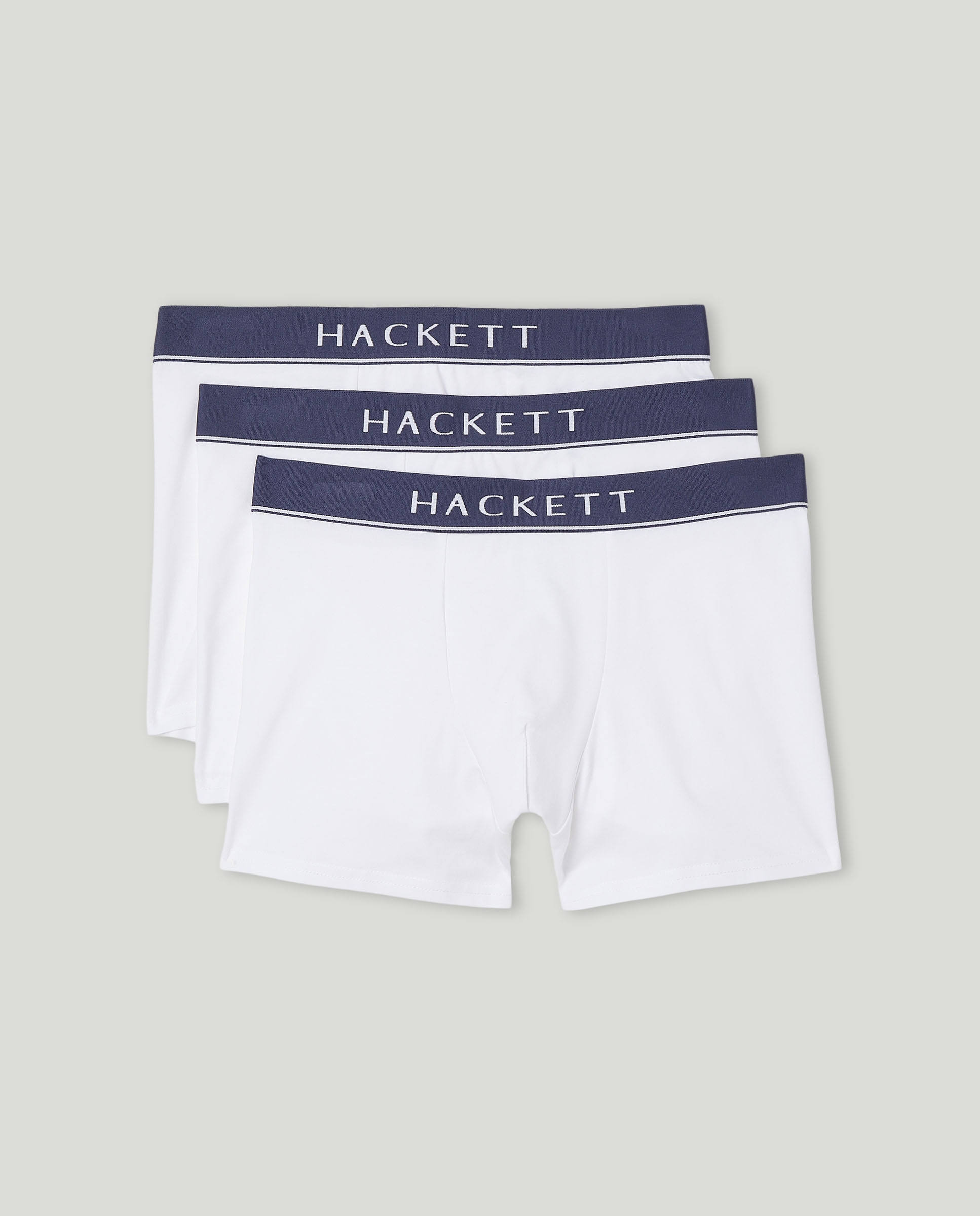 Pack de Três Boxers de Malha Branco-1