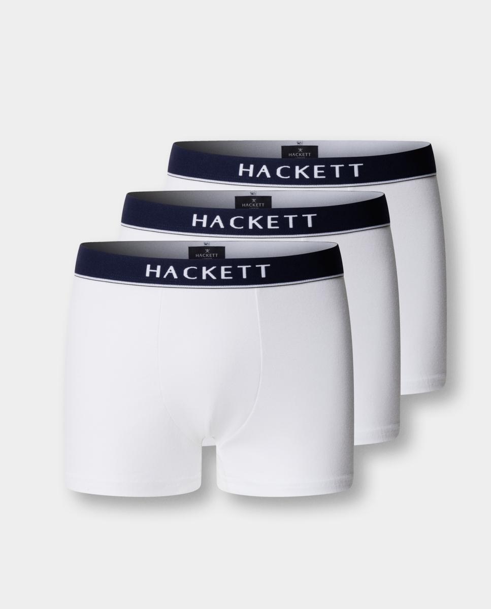 Pack de Três Boxers de Malha Branco-4