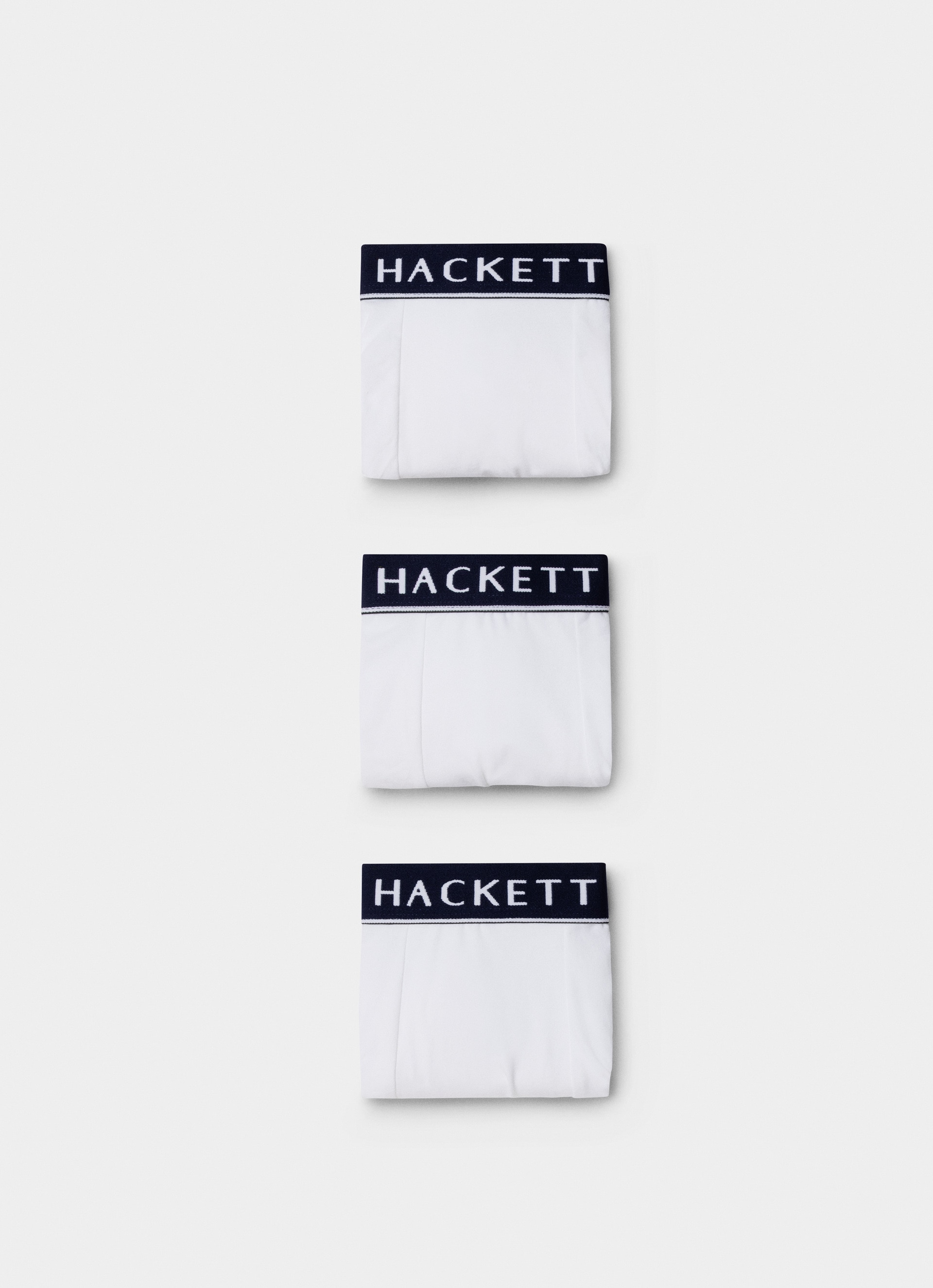 Pack de Três Boxers de Malha Branco-6