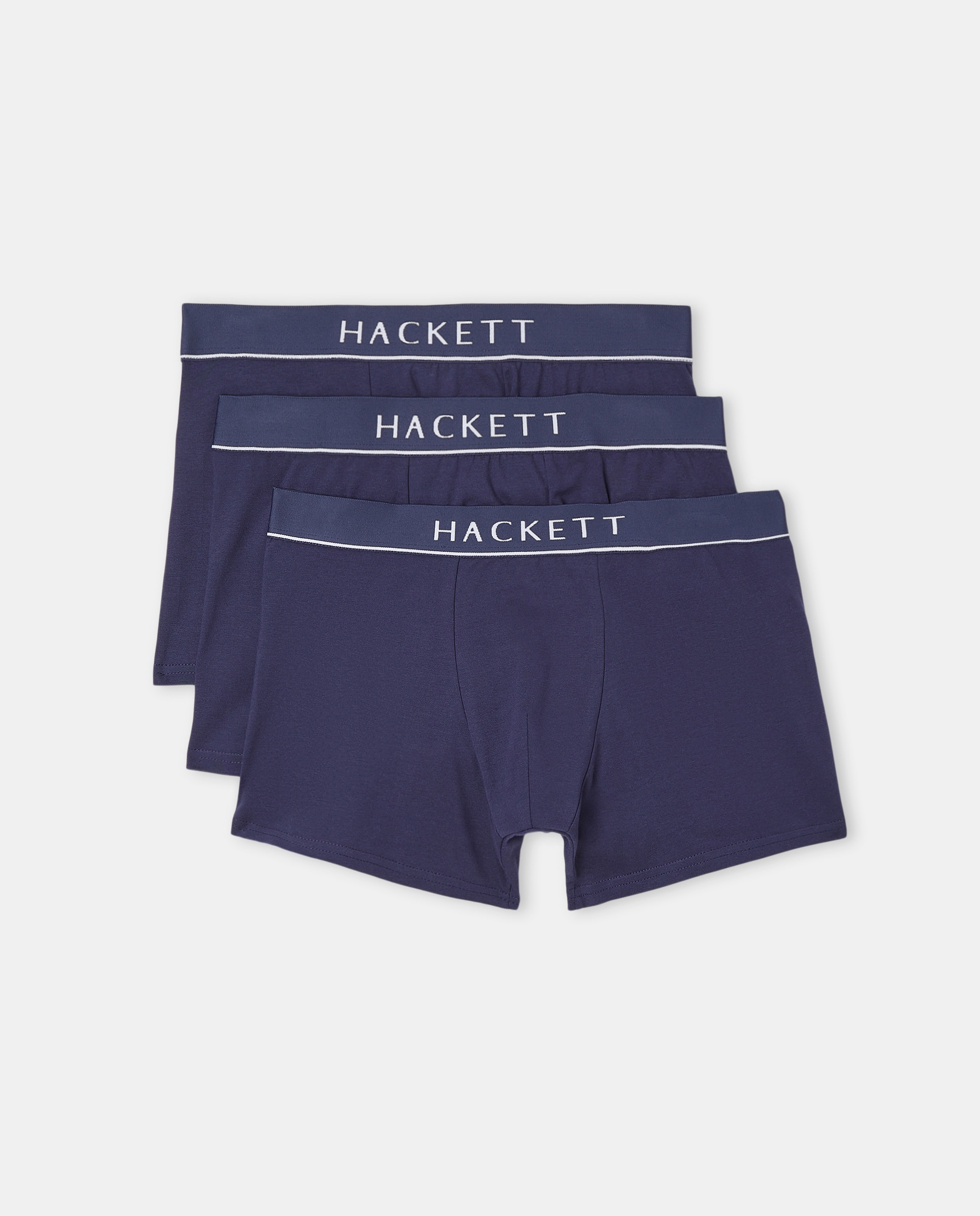 Imagen 0 de Pack de tres bóxers de punto de hombre Azul marino