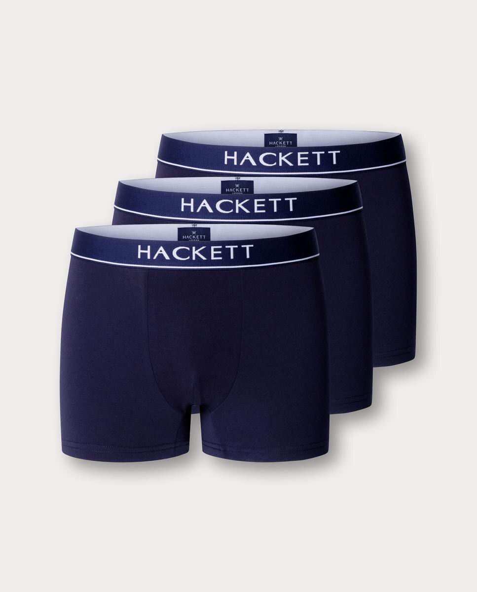 Pack de tres bóxers de punto de hombre - Hackett - Azul marino Azul marino-4