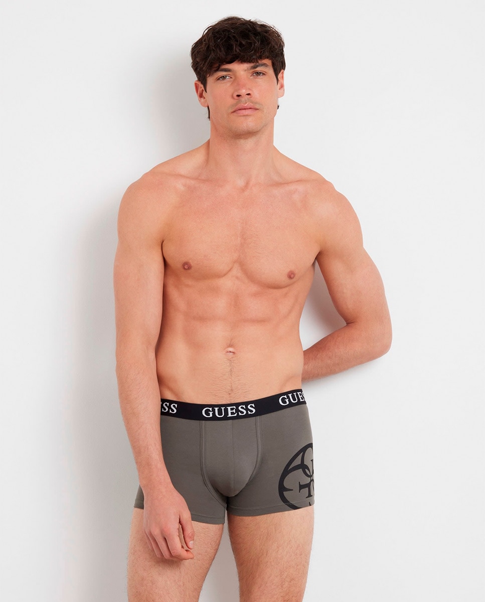 Pack de Três Boxers de Malha Lisos Multicolor-2
