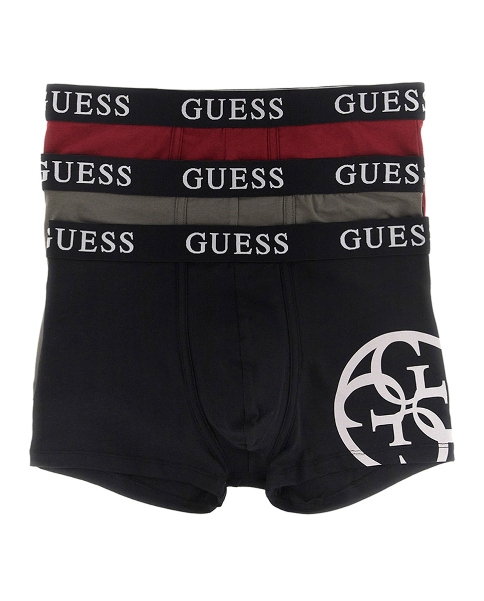 Pack de Três Boxers de Malha Lisos Multicolor-8