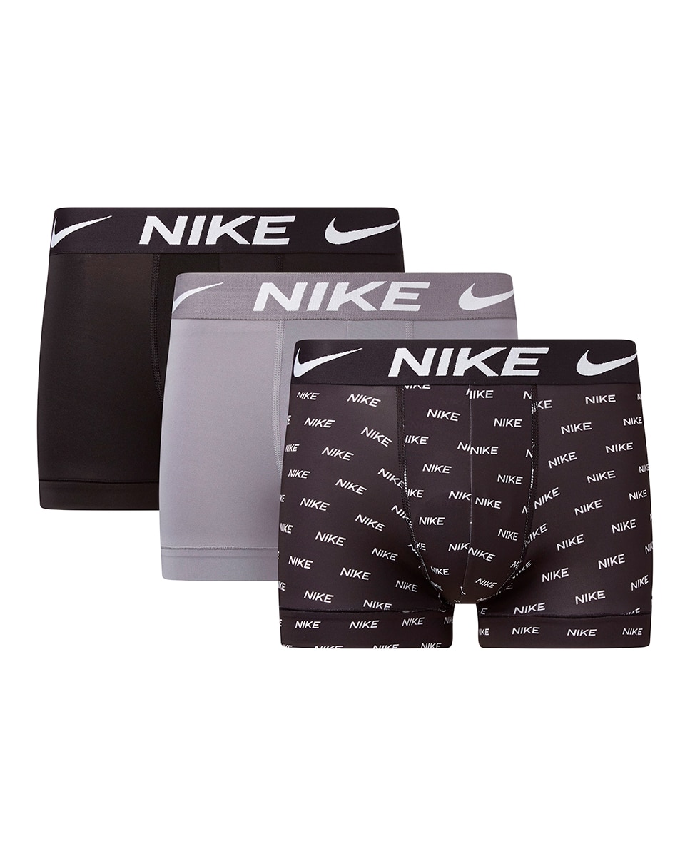 Imagen 2 de Pack de tres boxers de punto de hombre negros - Nike - Negro Negro