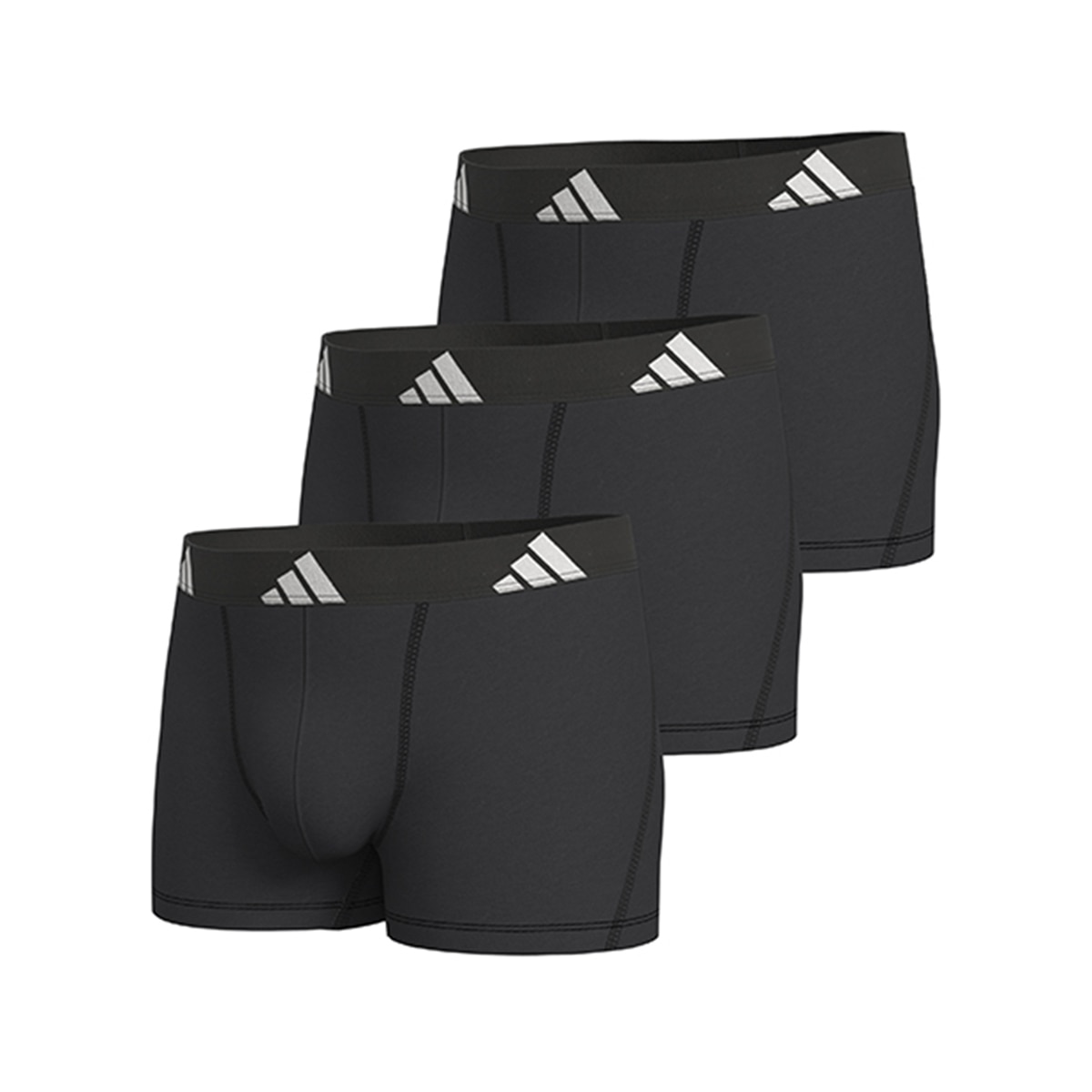 Pack de tres bóxers - adidas - Negro Negro-8
