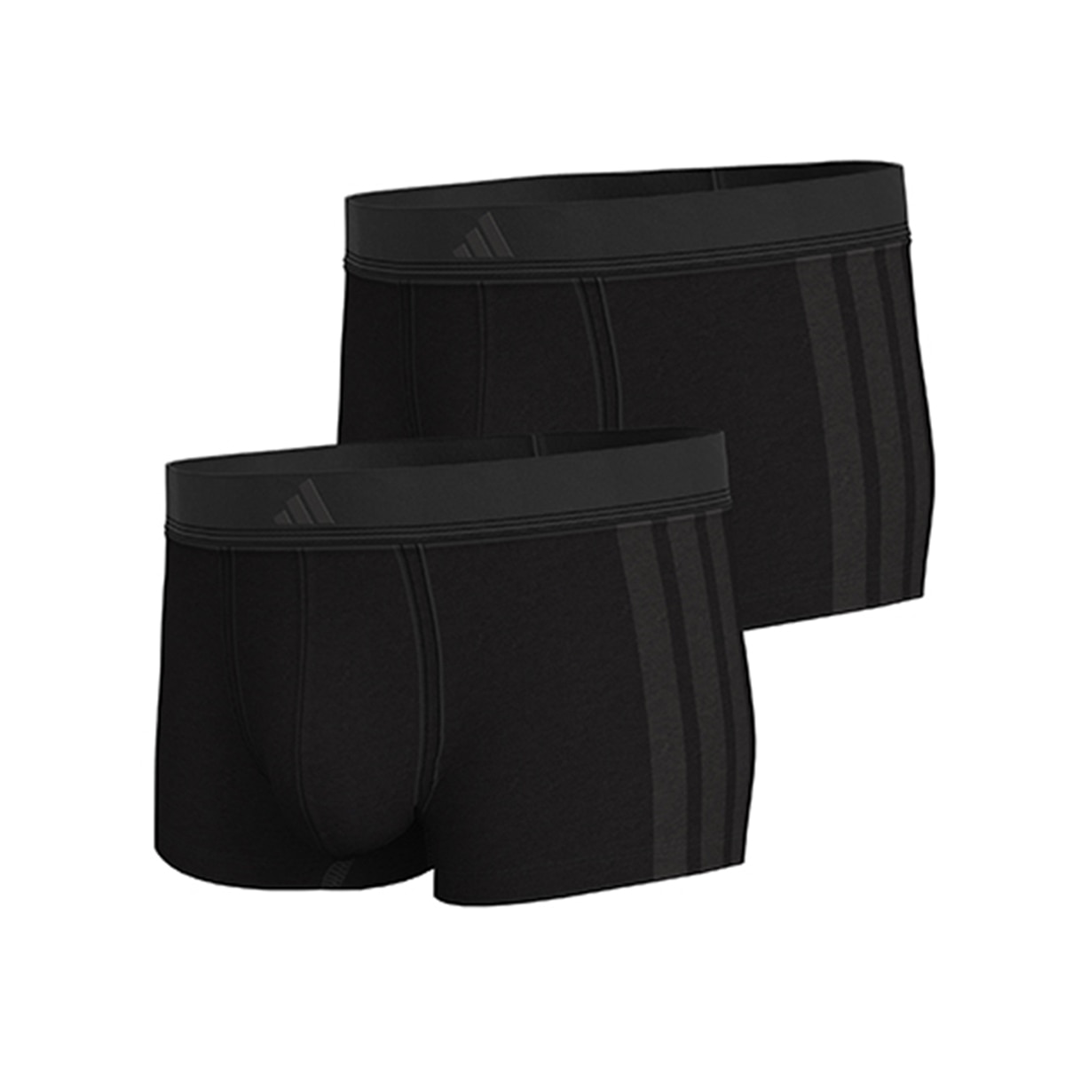 Pack de dos bóxer, varios tonos - adidas - Negro Negro-5