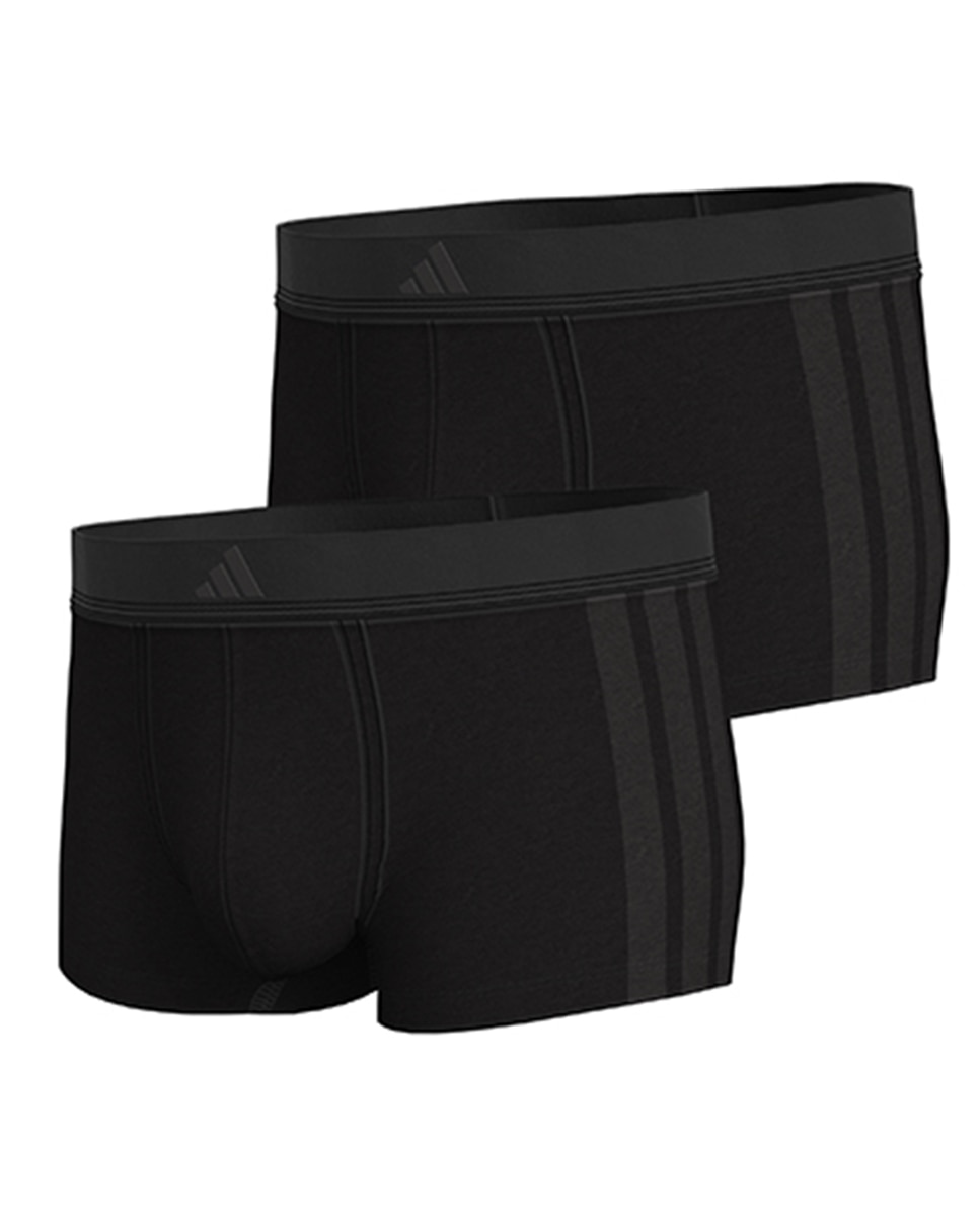 Pack de dos bóxer, varios tonos - adidas - Negro Negro-7