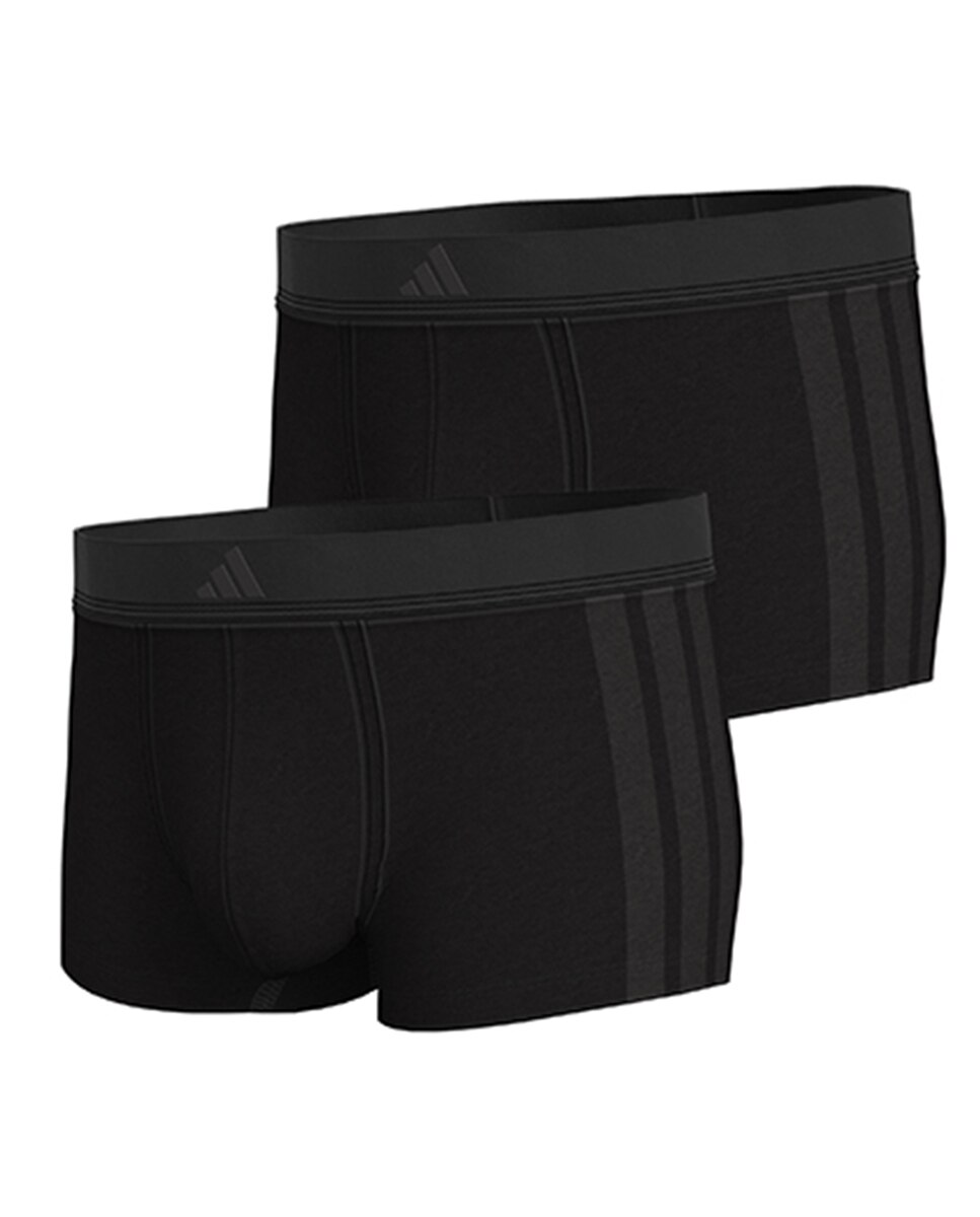 Pack de dos bóxer, varios tonos - adidas - Negro Negro-8