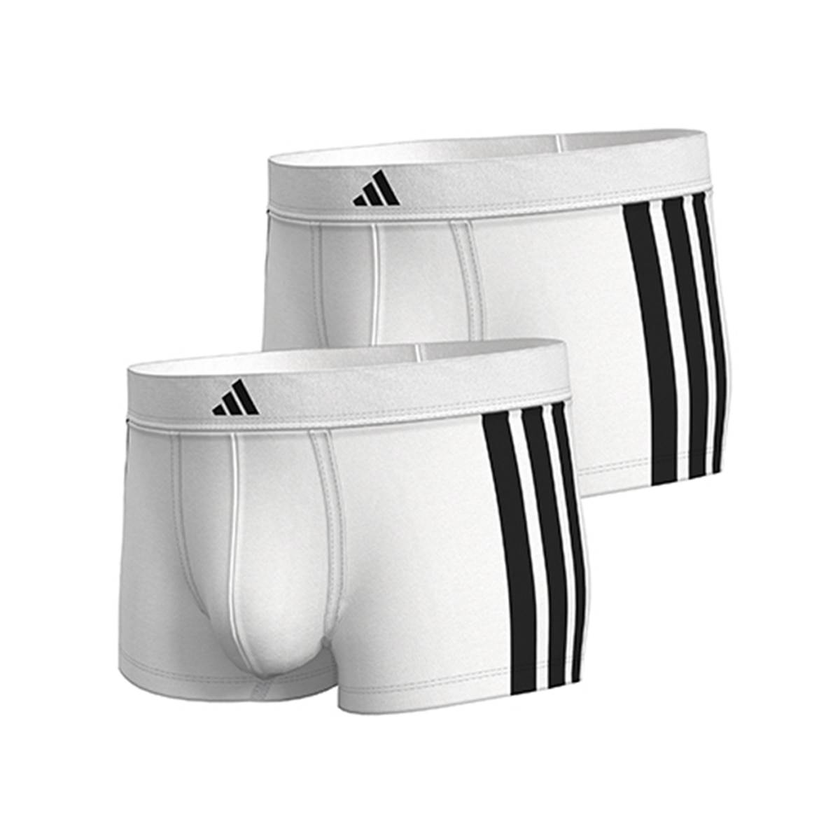 Pack de dos bóxer, varios tonos - adidas - Blanco Blanco-1