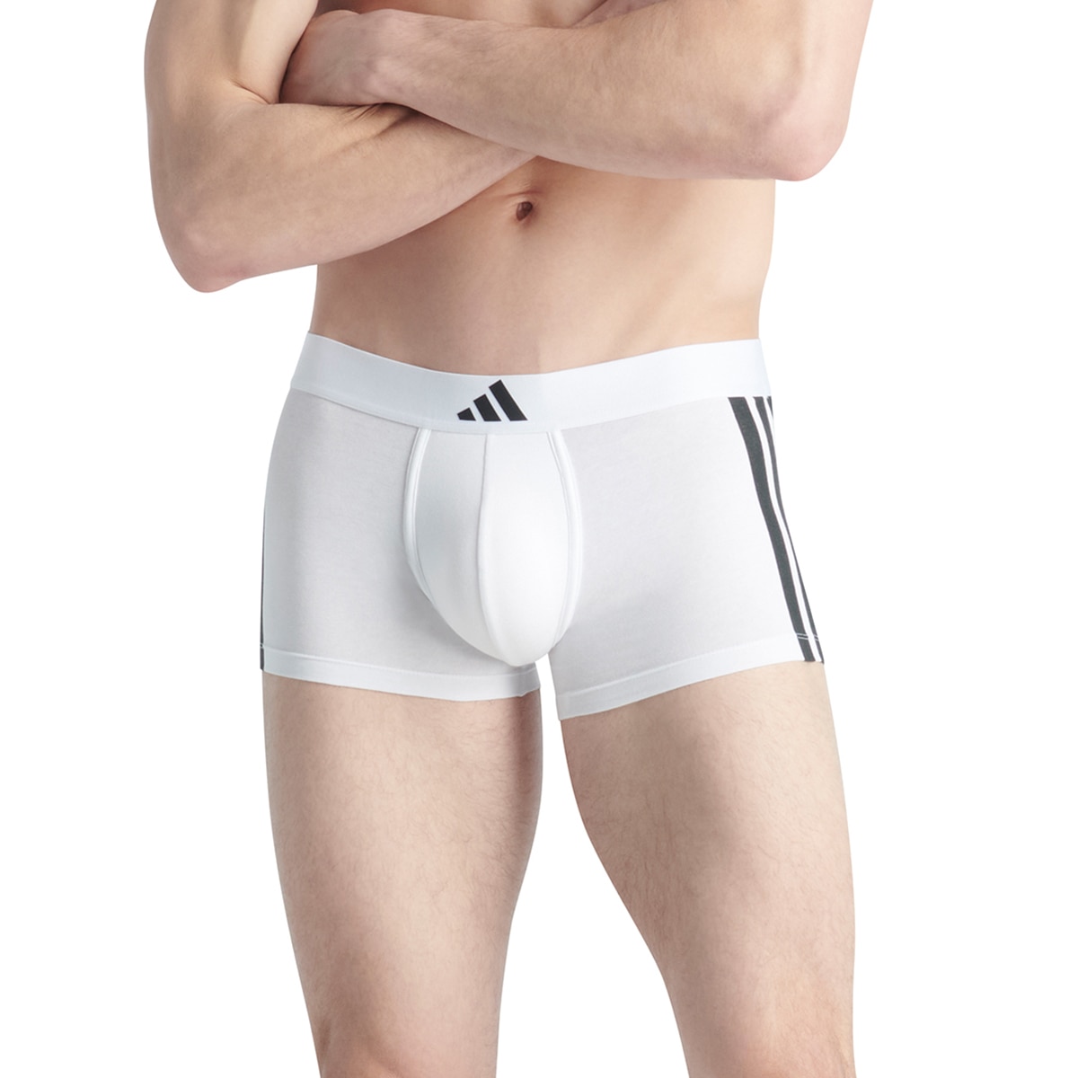 Pack de dos bóxer, varios tonos - adidas - Blanco Blanco-2