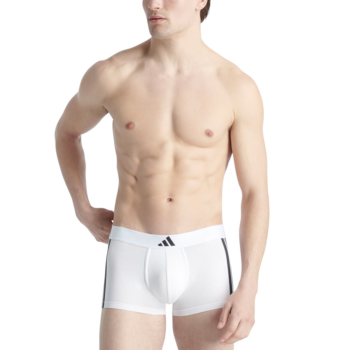 Pack de dos bóxer, varios tonos - adidas - Blanco Blanco-5