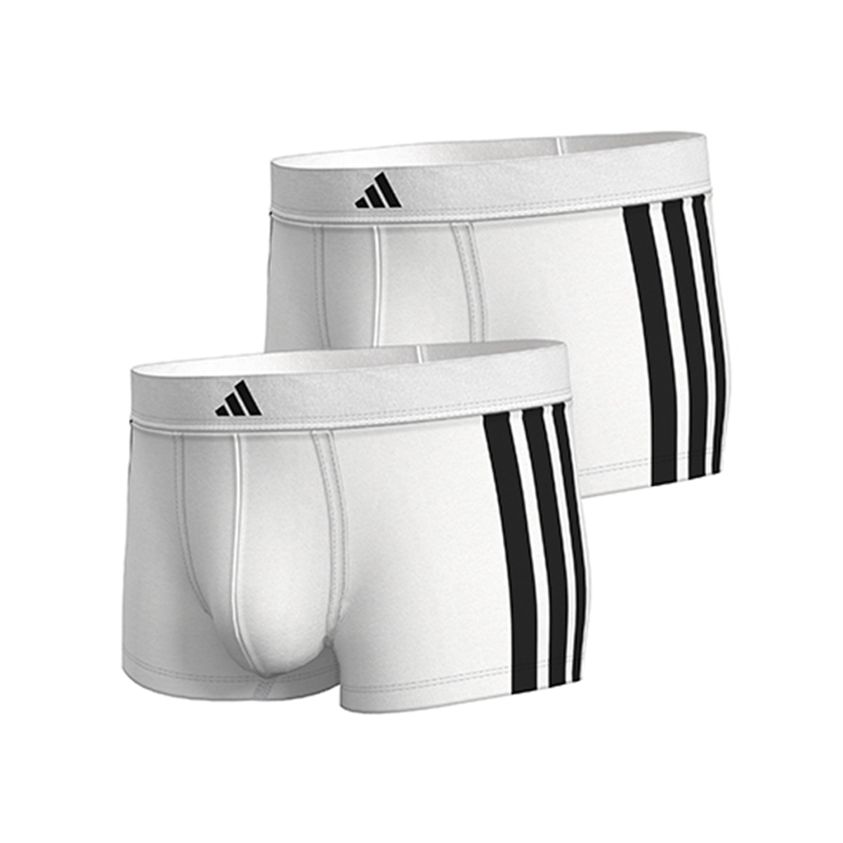 Pack de dos bóxer, varios tonos - adidas - Blanco Blanco-7