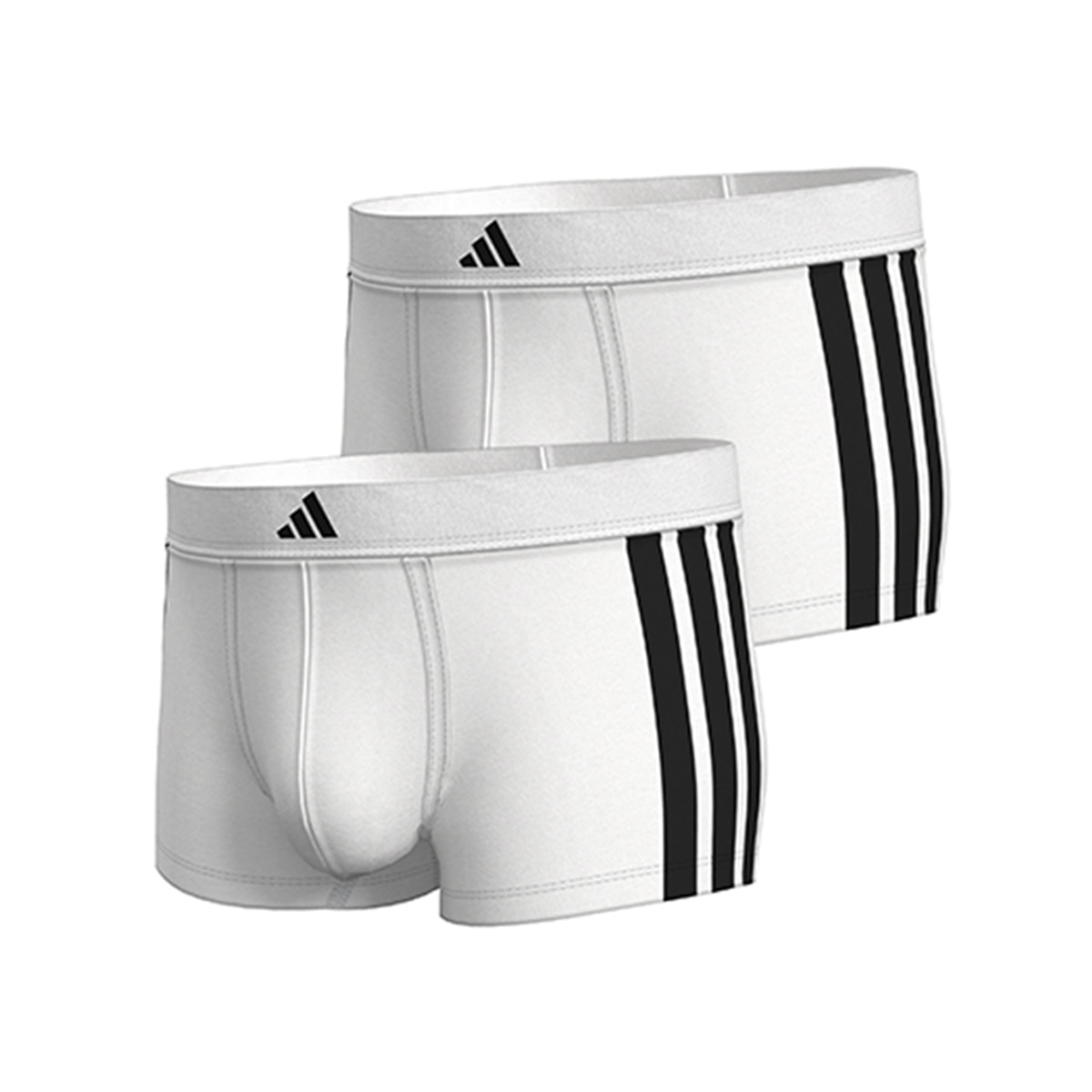Pack de dos bóxer, varios tonos - adidas - Blanco Blanco-8