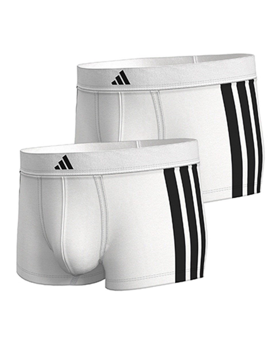Pack de dos bóxer, varios tonos - adidas - Blanco Blanco-9
