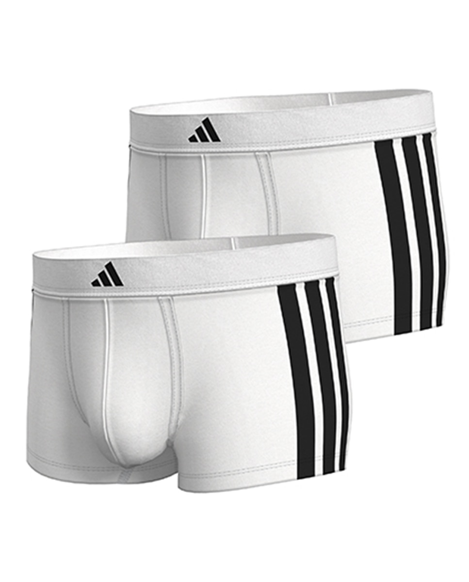 Pack de dos bóxer, varios tonos - adidas - Blanco Blanco-10