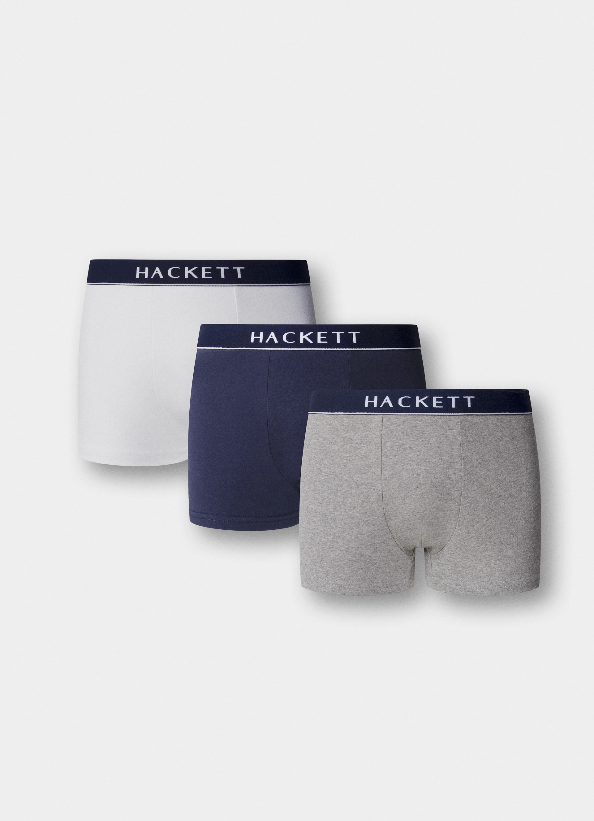 Imagem 0 de Pack de Três Boxers de Malha Combinados