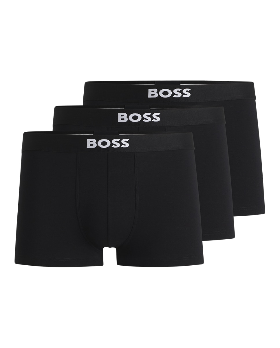 Imagen 1 de Pack de tres bóxer en algodón - Boss - Negro Negro