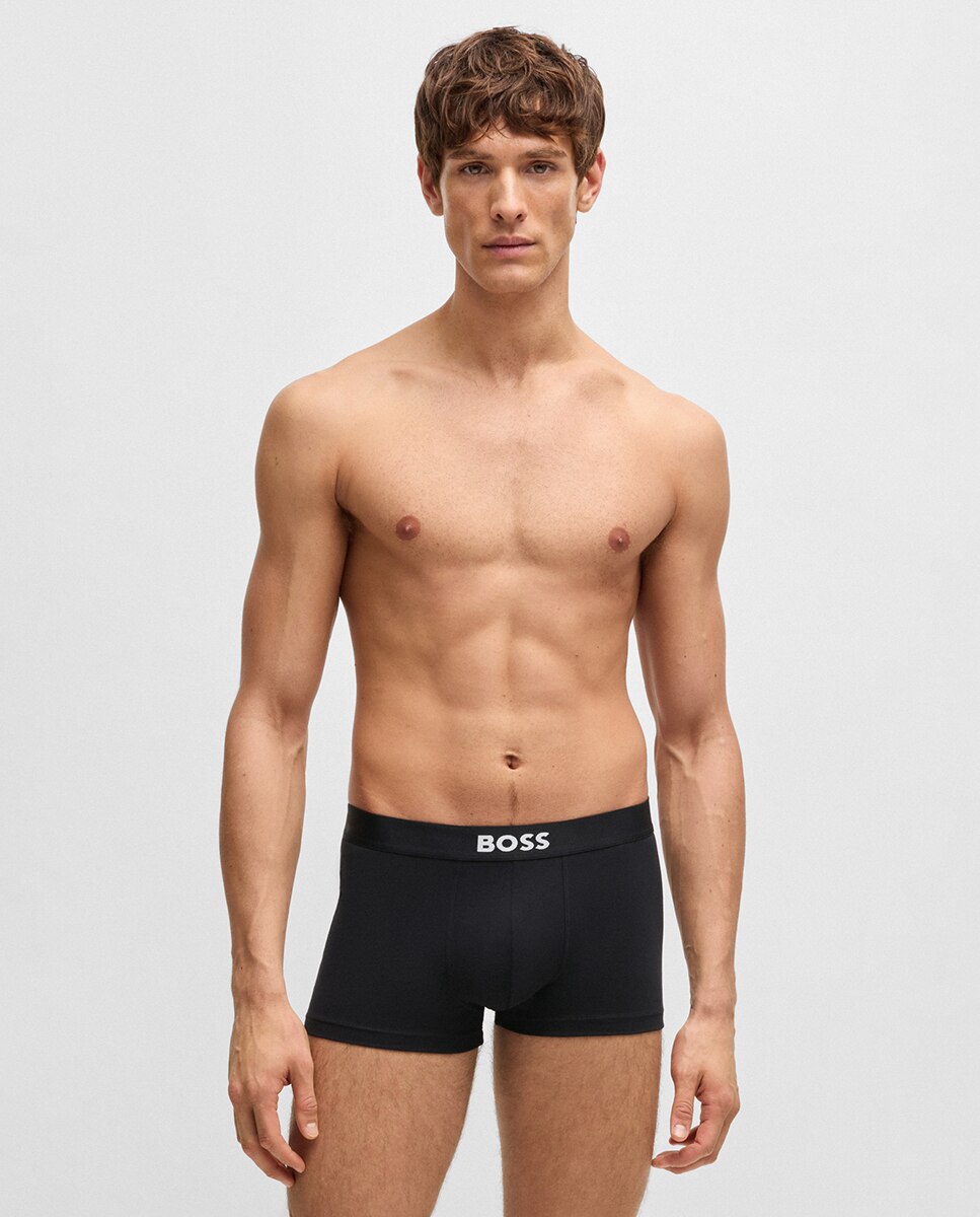 Imagen 2 de Pack de tres bóxer en algodón - Boss - Negro Negro