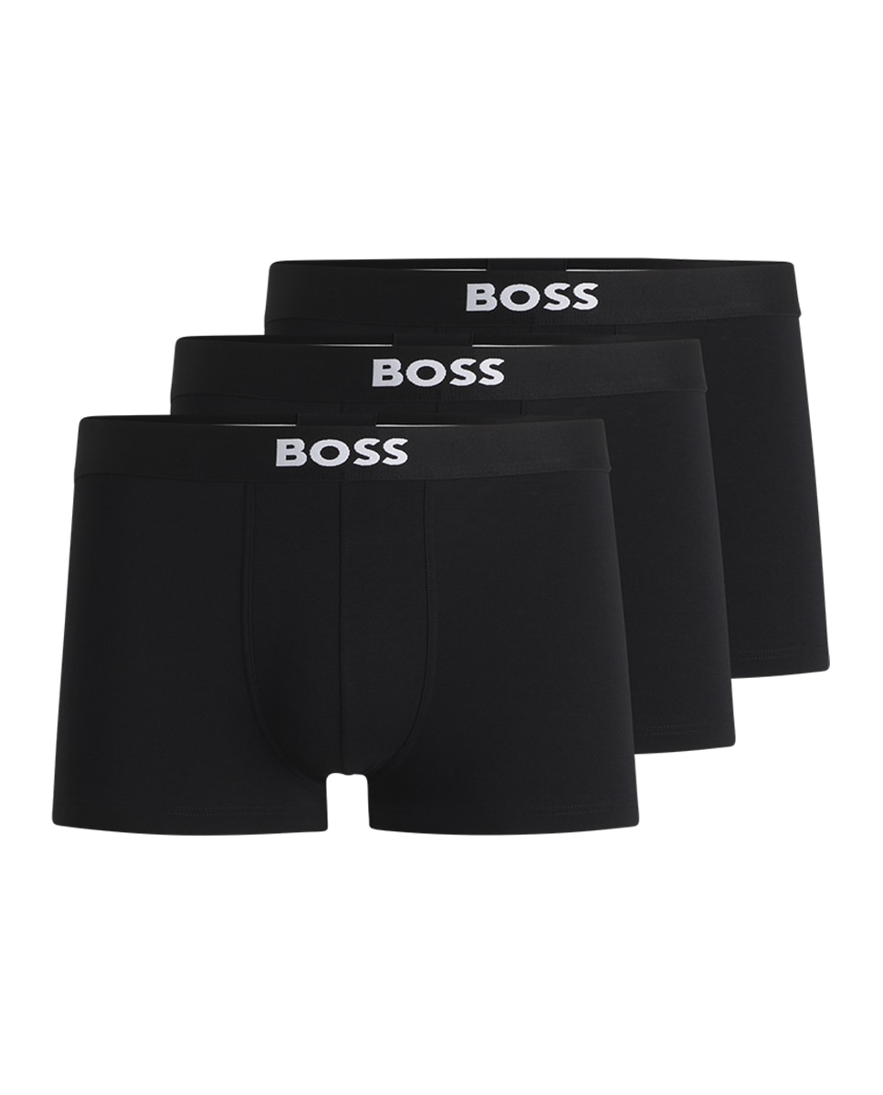 Imagen 6 de Pack de tres bóxer en algodón - Boss - Negro Negro